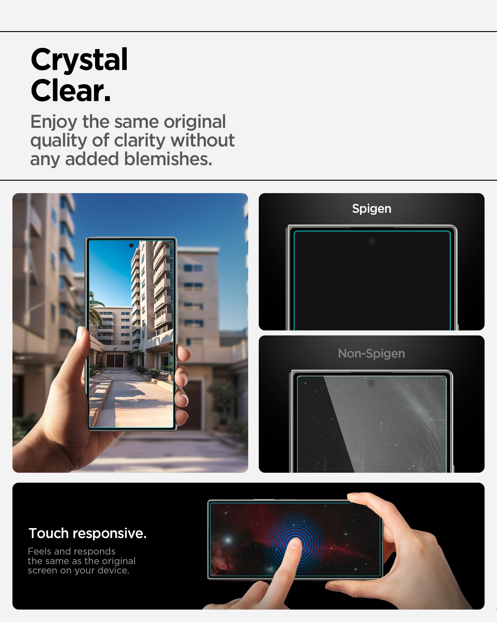 Samsung Galaxy Z Fold 7 Cover Screen Protector GLAS.tR EZ Fit (2-pack)