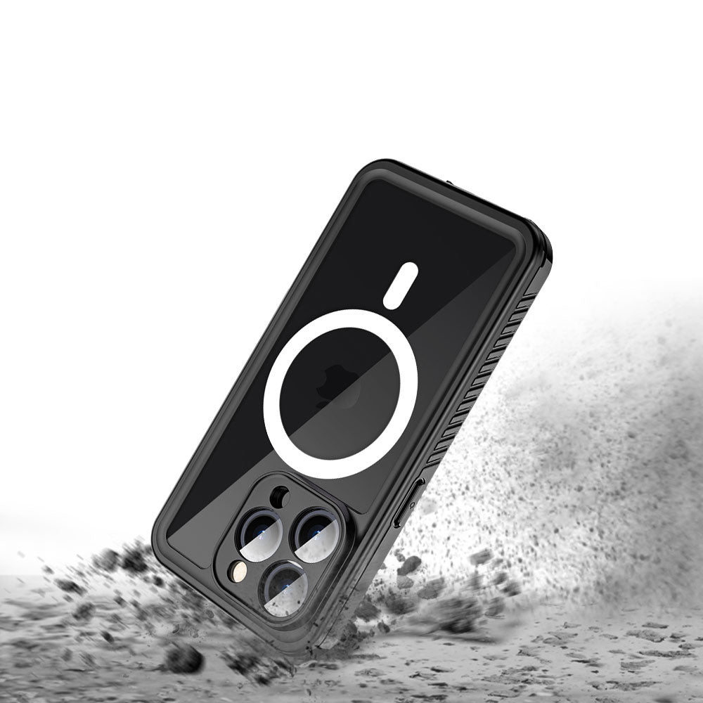 AMN Waterproof Case MagSafe iPhone 15 Pro Max Black