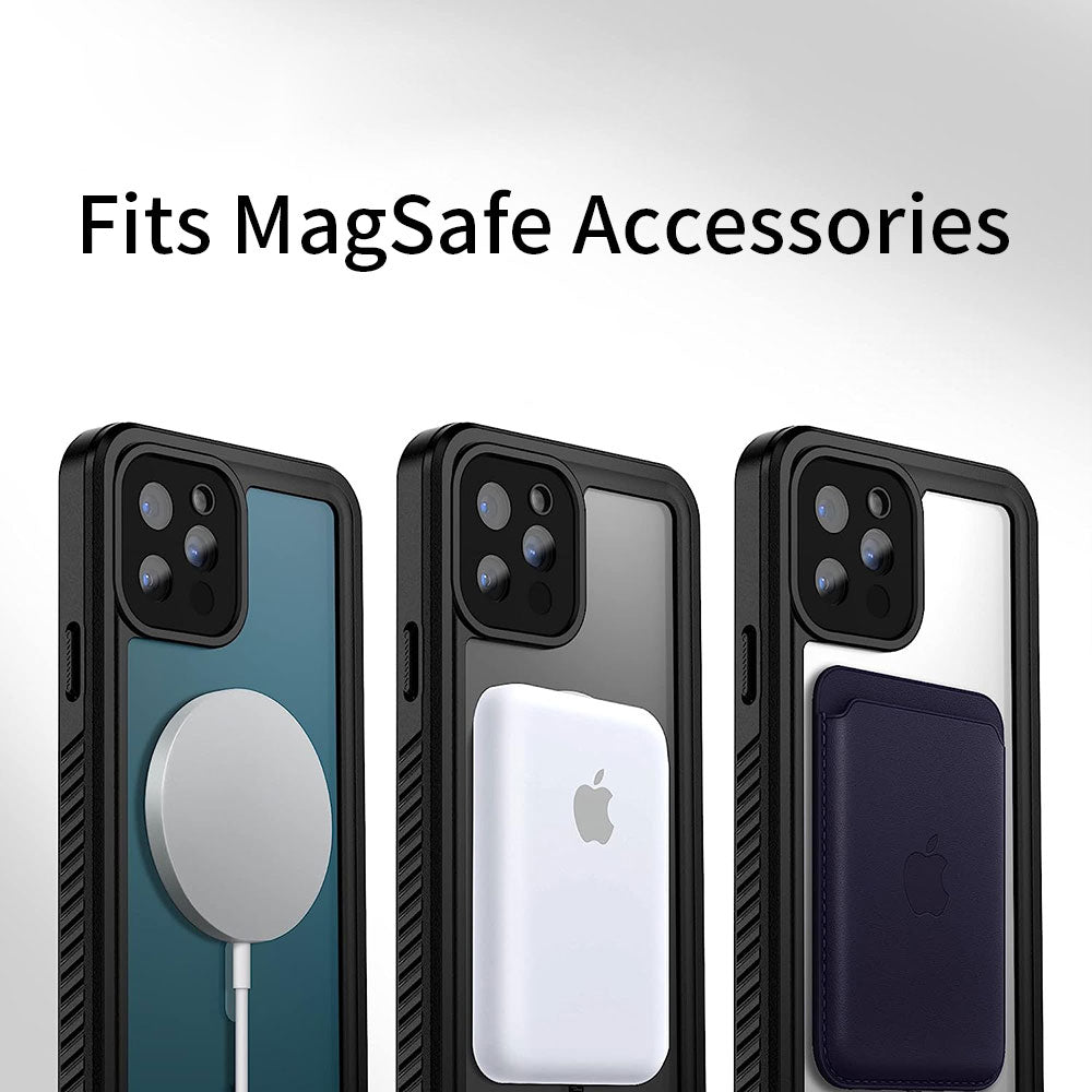 AMN Waterproof Case MagSafe iPhone 15 Pro Max Black