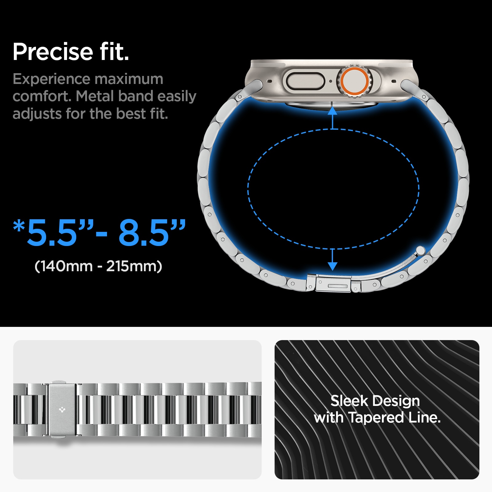 Apple Watch Ultra 49mm  Armbånd Modern Fit 316L Silver