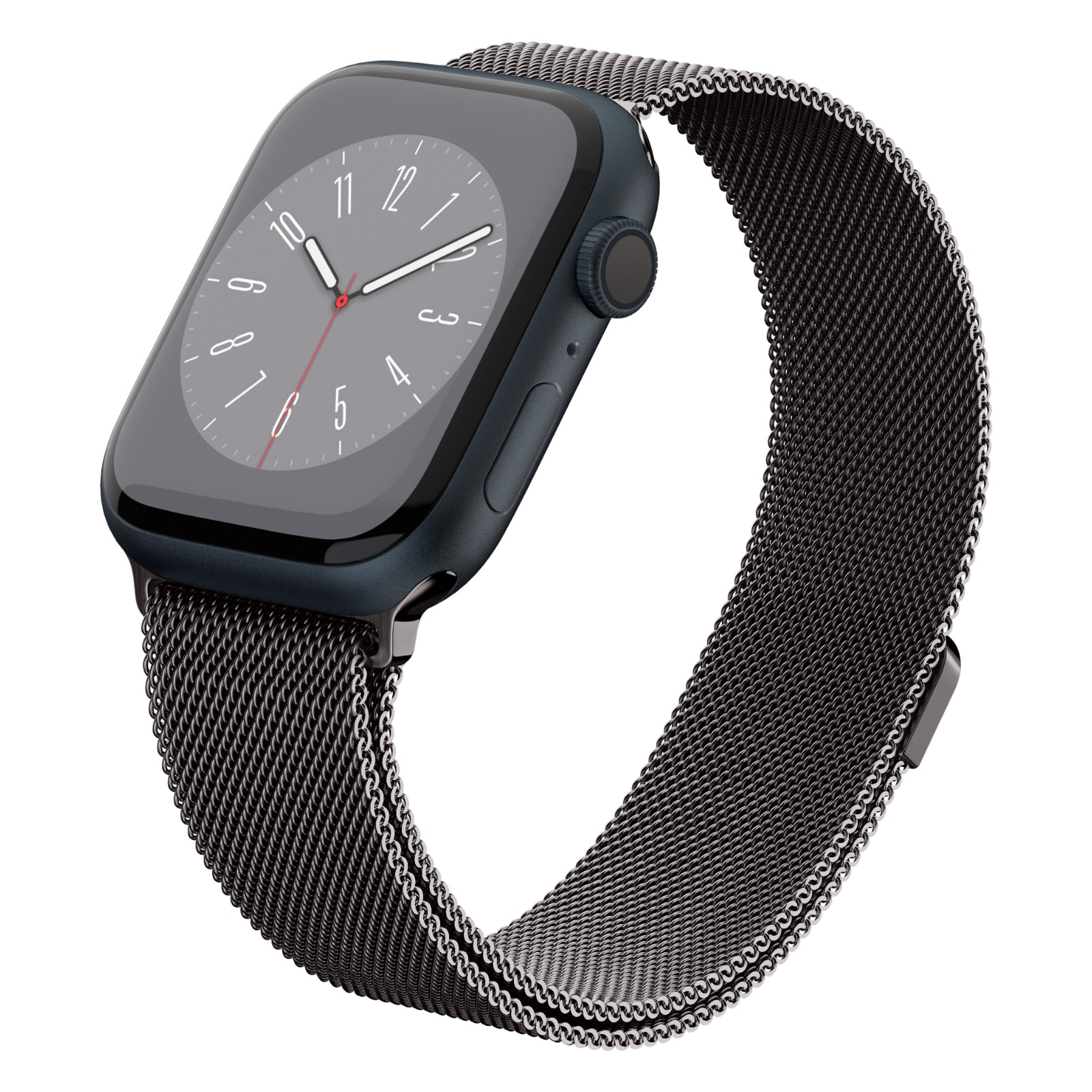 Apple Watch 45mm Series 9 Armbånd Metal Fit Graphite