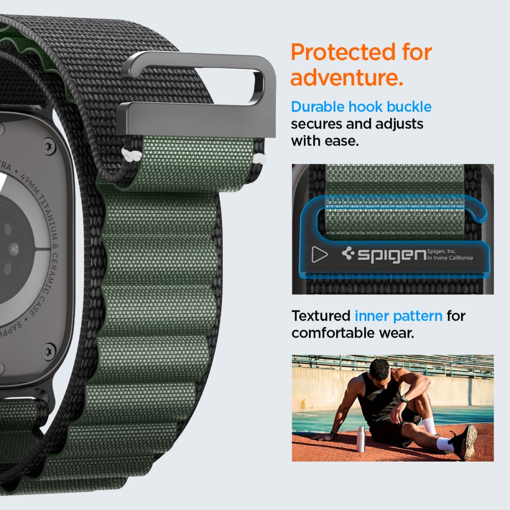 WBF1 Band Apple Watch Series 9 45mm Grøn