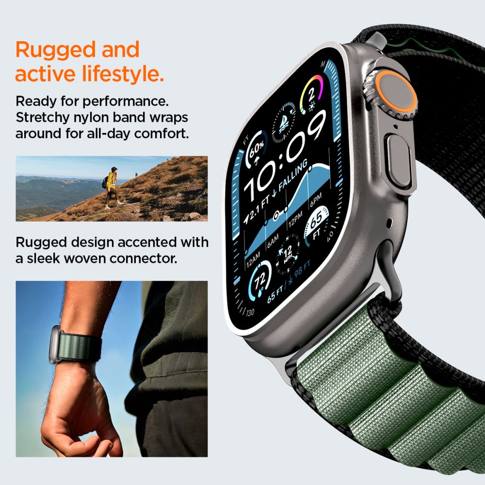 WBF1 Band Apple Watch Series 9 45mm Grøn