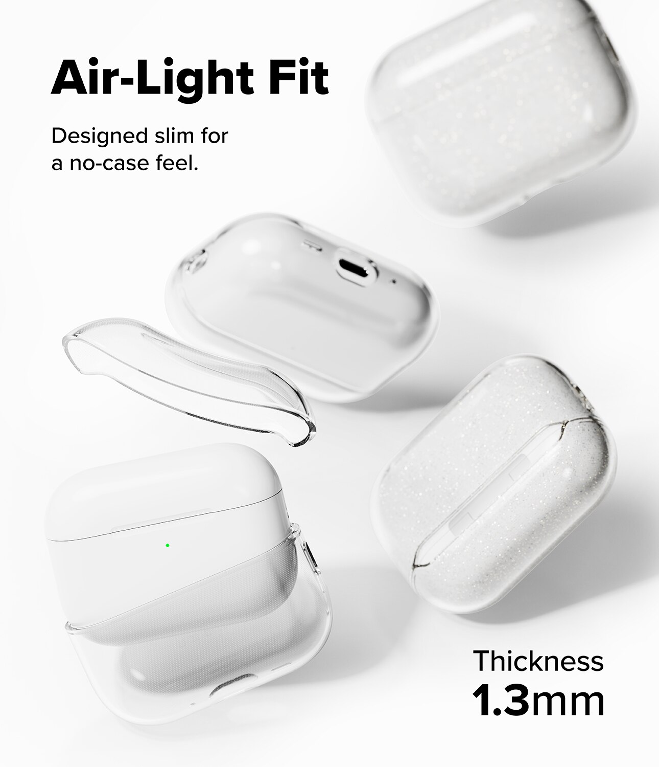 Air Case Apple AirPods Pro 3 Glitter Clear