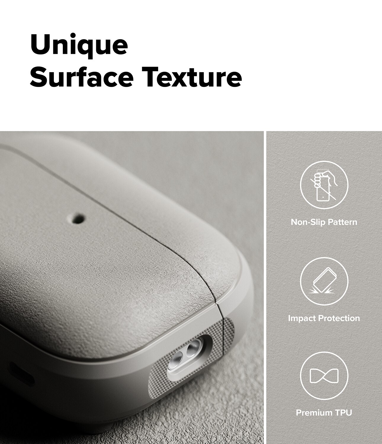 Onyx Magnetic Case Apple AirPods Pro 3 Warm Gray