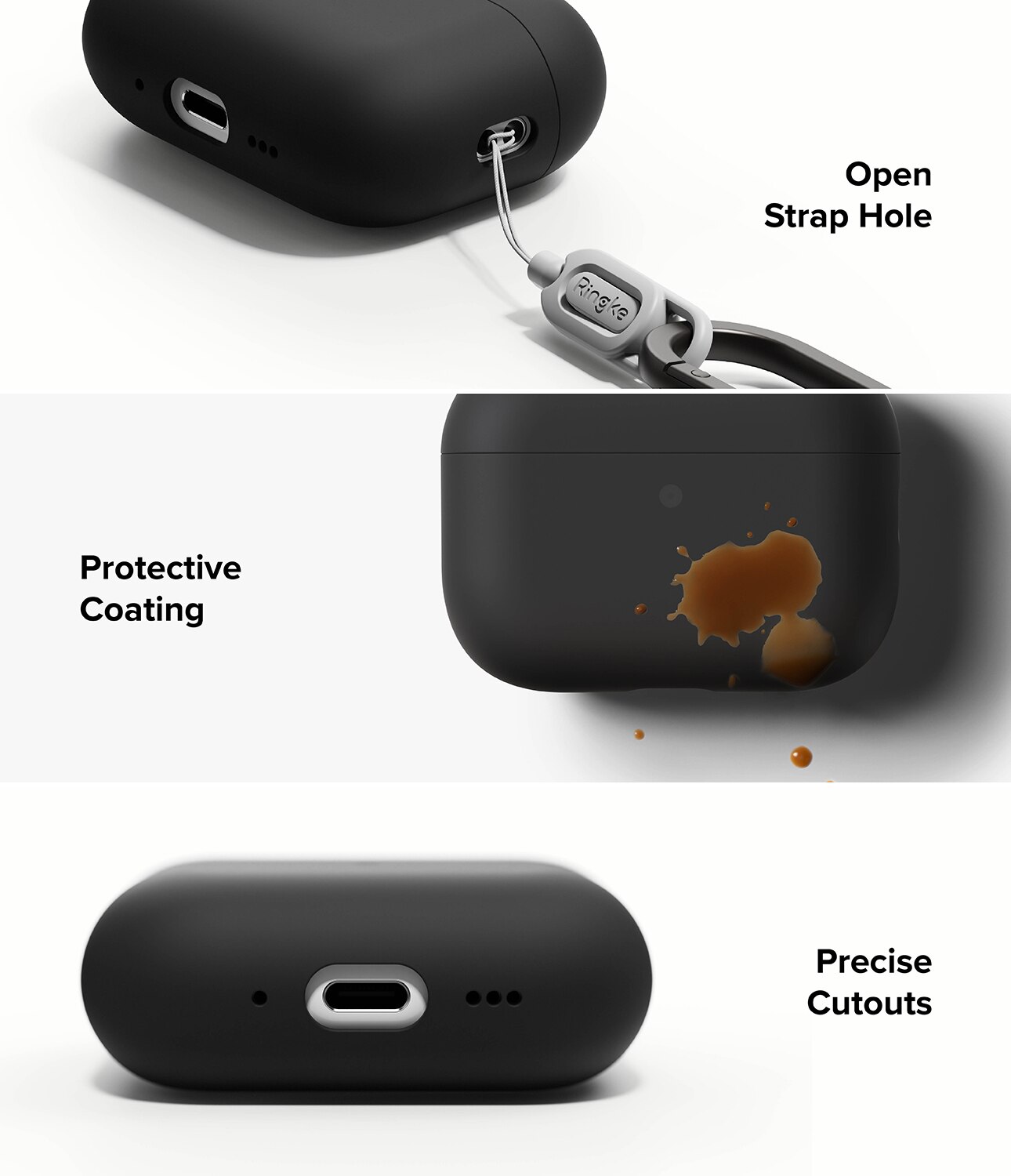 Silicone  Cover Apple AirPods Pro 3 Black