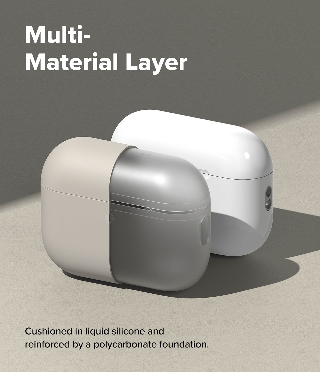 Silicone  Cover Apple AirPods Pro 3 Stone