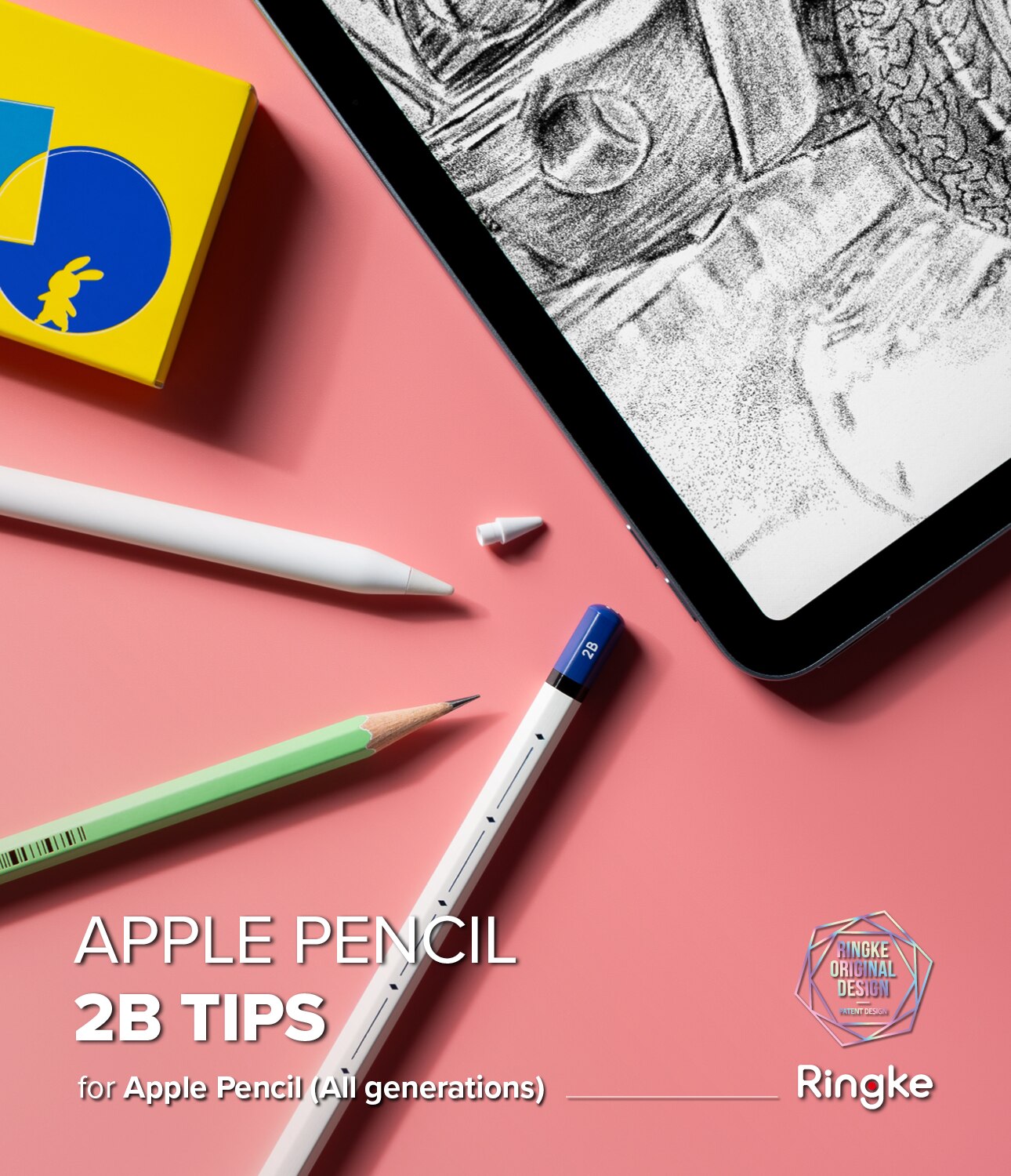 2B Tip Apple Pencil (3-pack) hvid