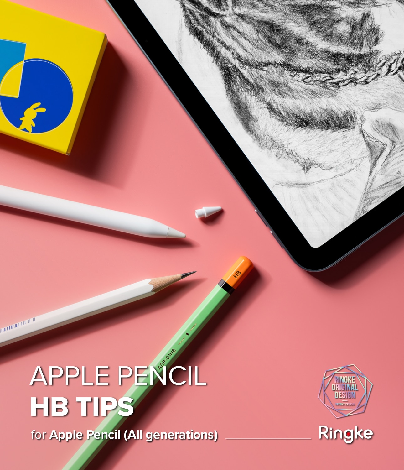 HB Tip Apple Pencil (3-pack) hvid