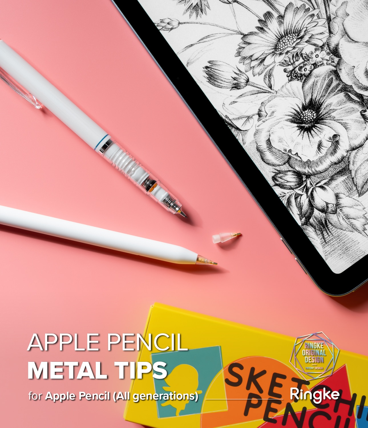 Metal Tip Apple Pencil (3-pack) hvid