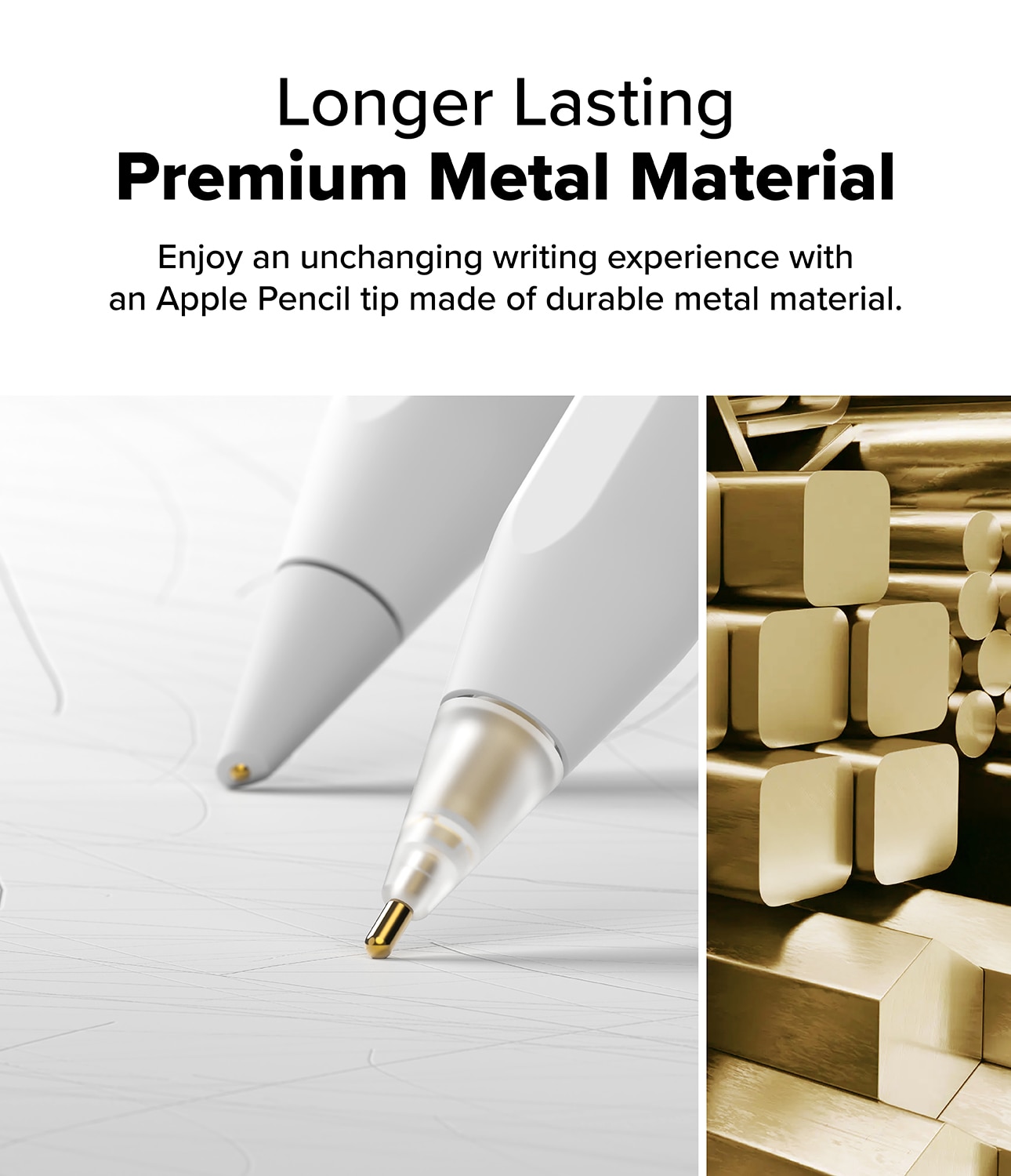 Metal Tip Apple Pencil (3-pack) hvid