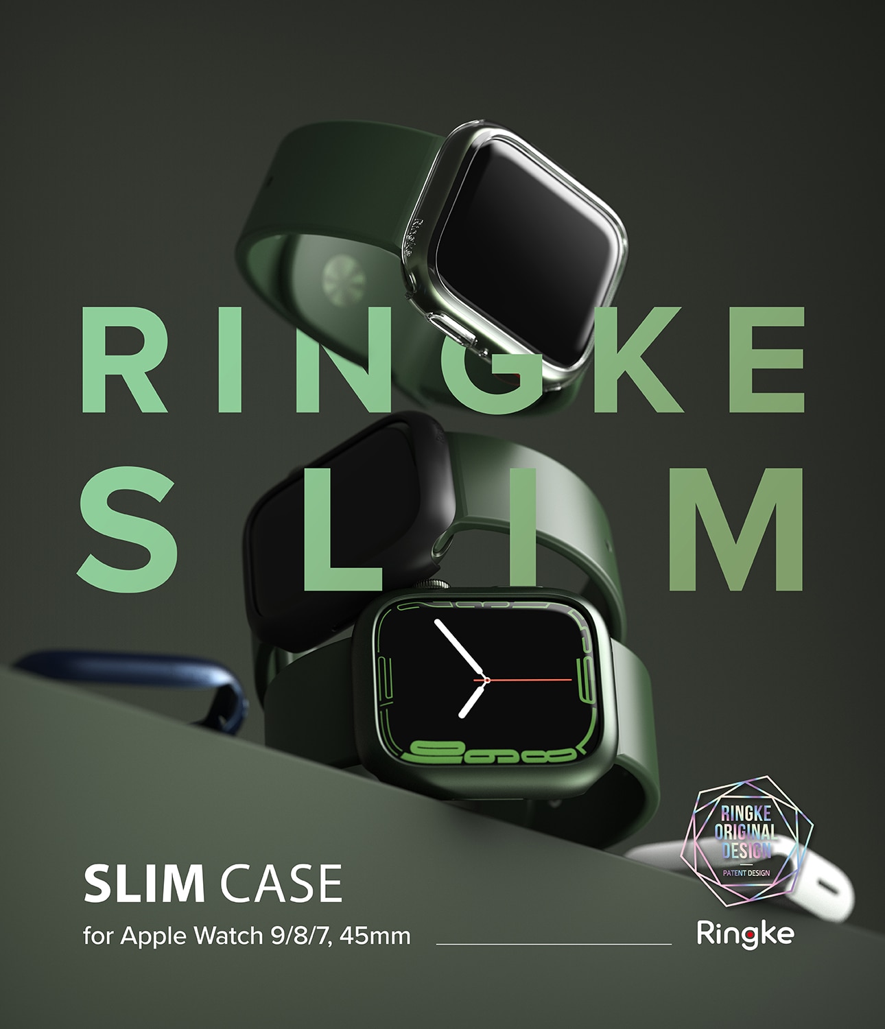 Slim Case (2-pack) Apple Watch Series 9 45mm Flerfarvet/mønster