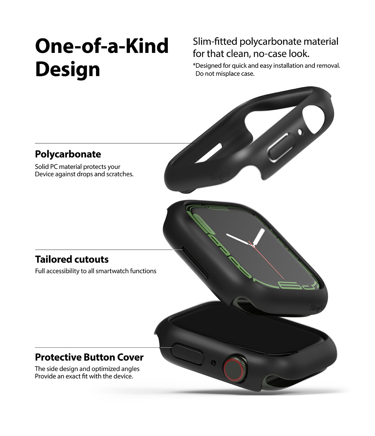 Slim Case (2-pack) Apple Watch Series 9 45mm Flerfarvet/mønster