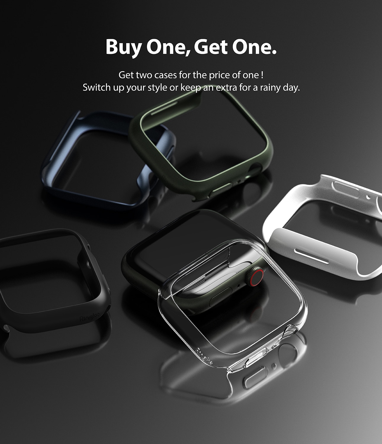 Slim Case (2-pack) Apple Watch Series 9 45mm Flerfarvet/mønster