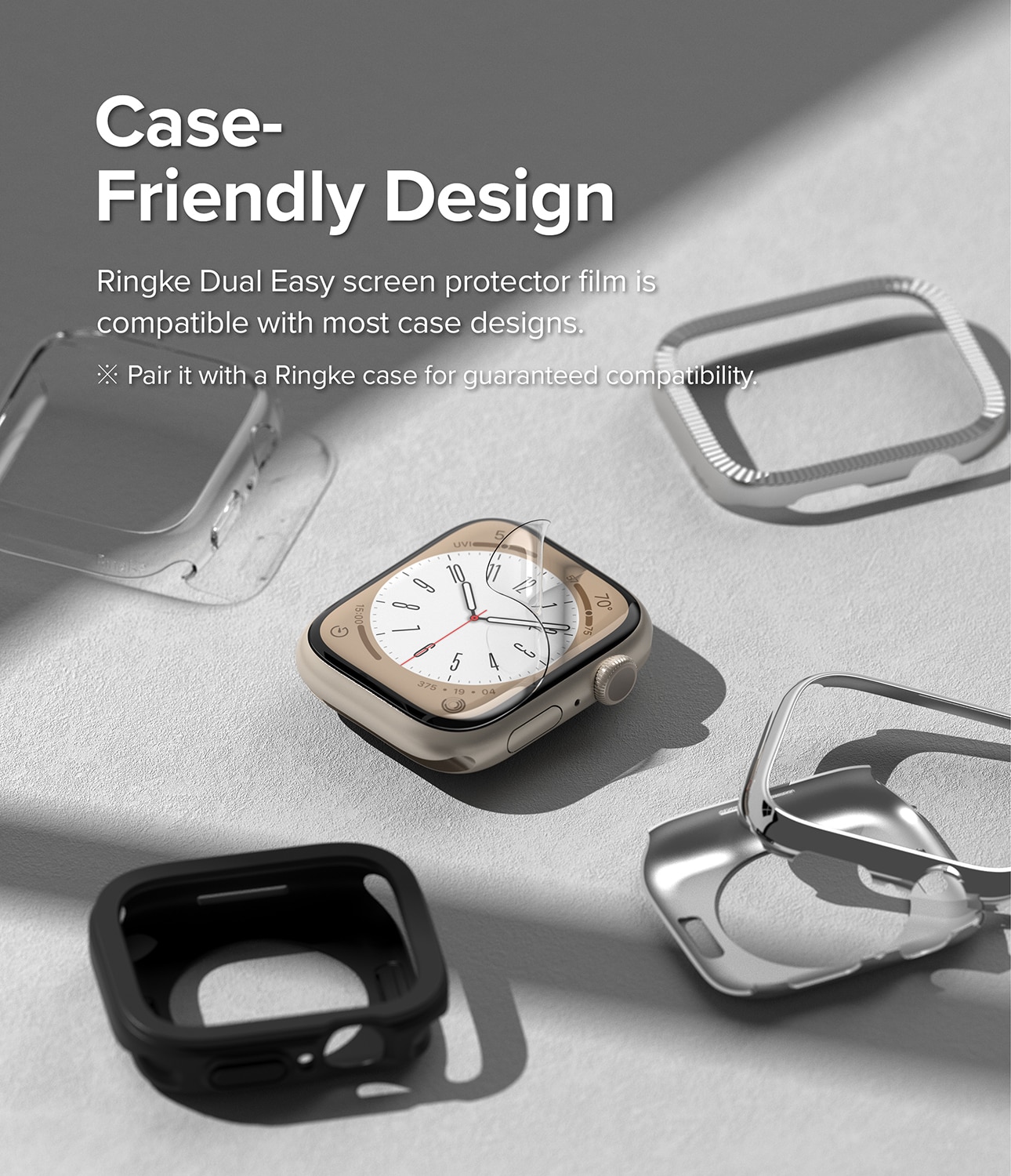 Dual Easy Screen Protector (3-pack) Apple Watch 41mm Series 7