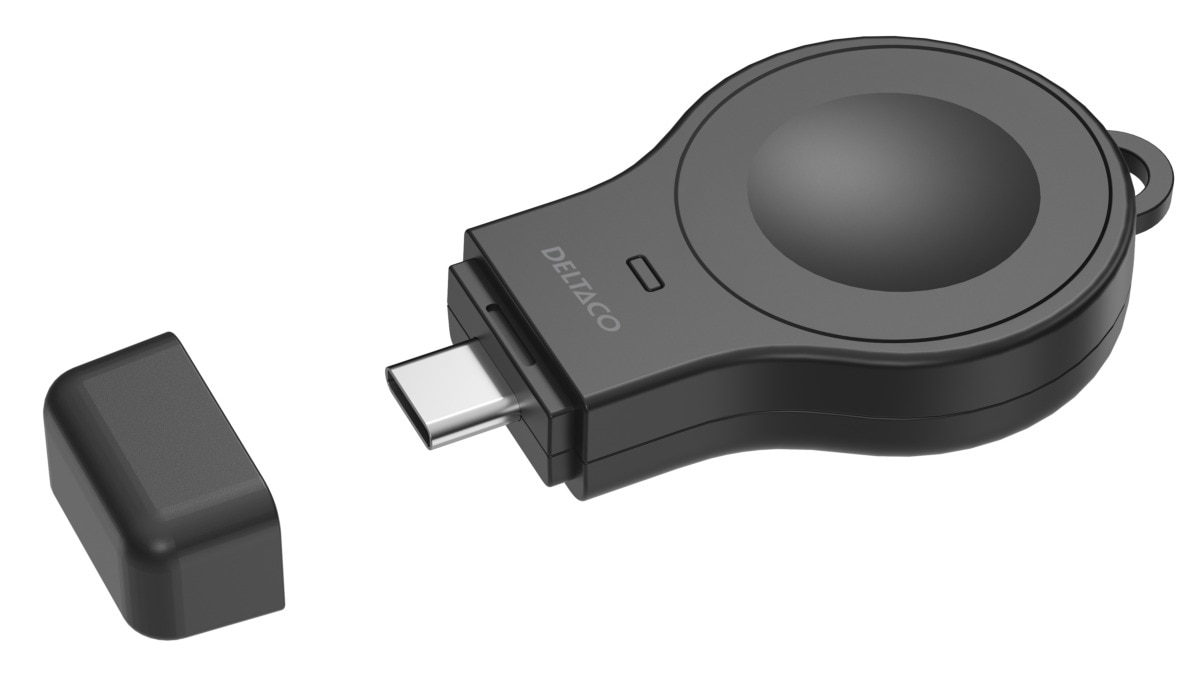 Trådløs Lille Apple Watch-oplader USB-C 2W sort