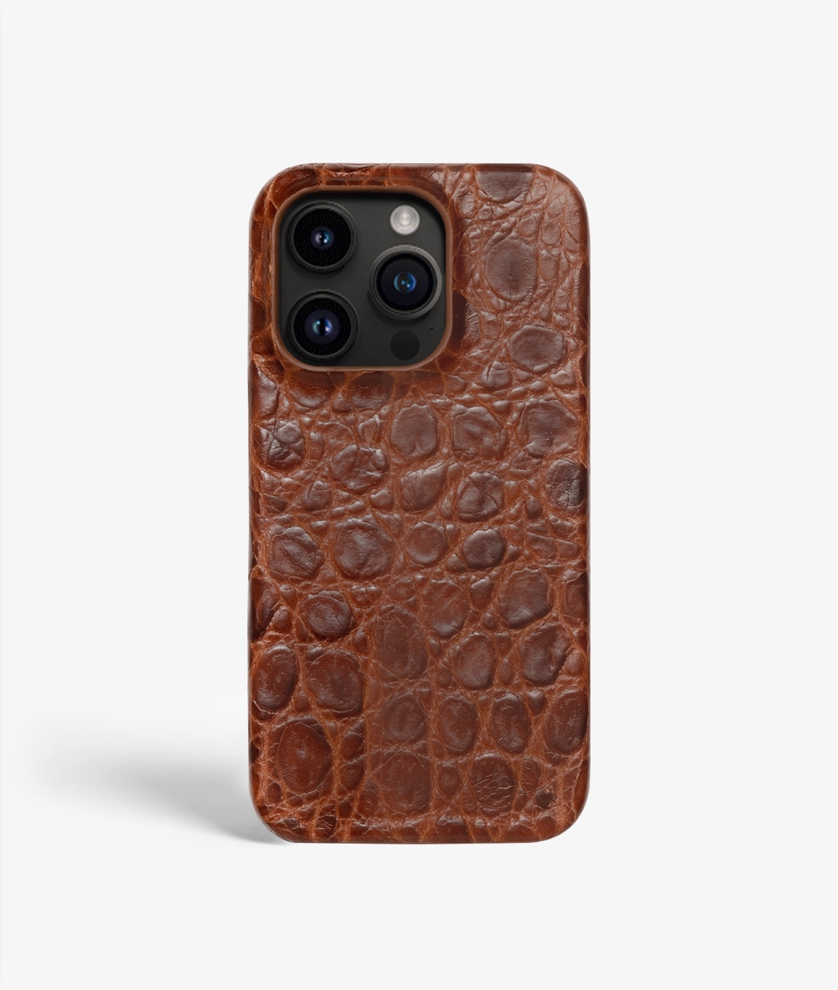 Cover iPhone 14 Pro Small Croco Brun