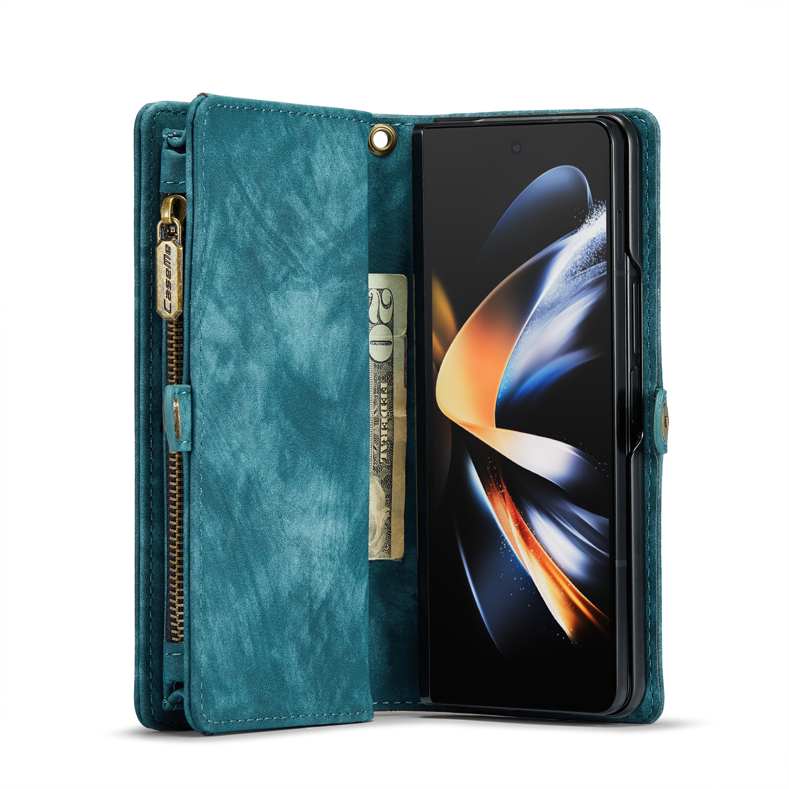 Multi-slot Mobiltaske Samsung Galaxy Z Fold 5 blå