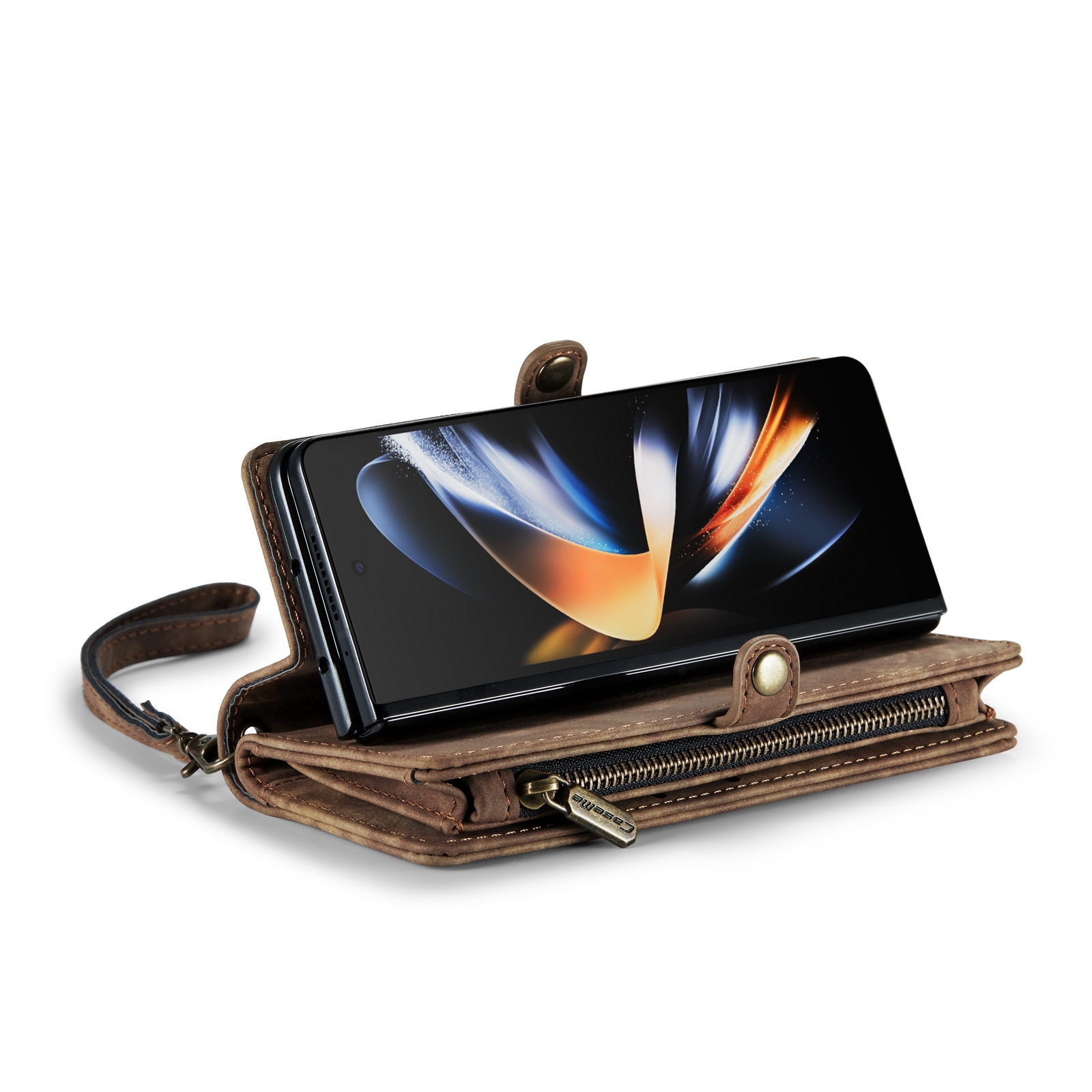 Multi-slot Mobiltaske Samsung Galaxy Z Fold 4 brun