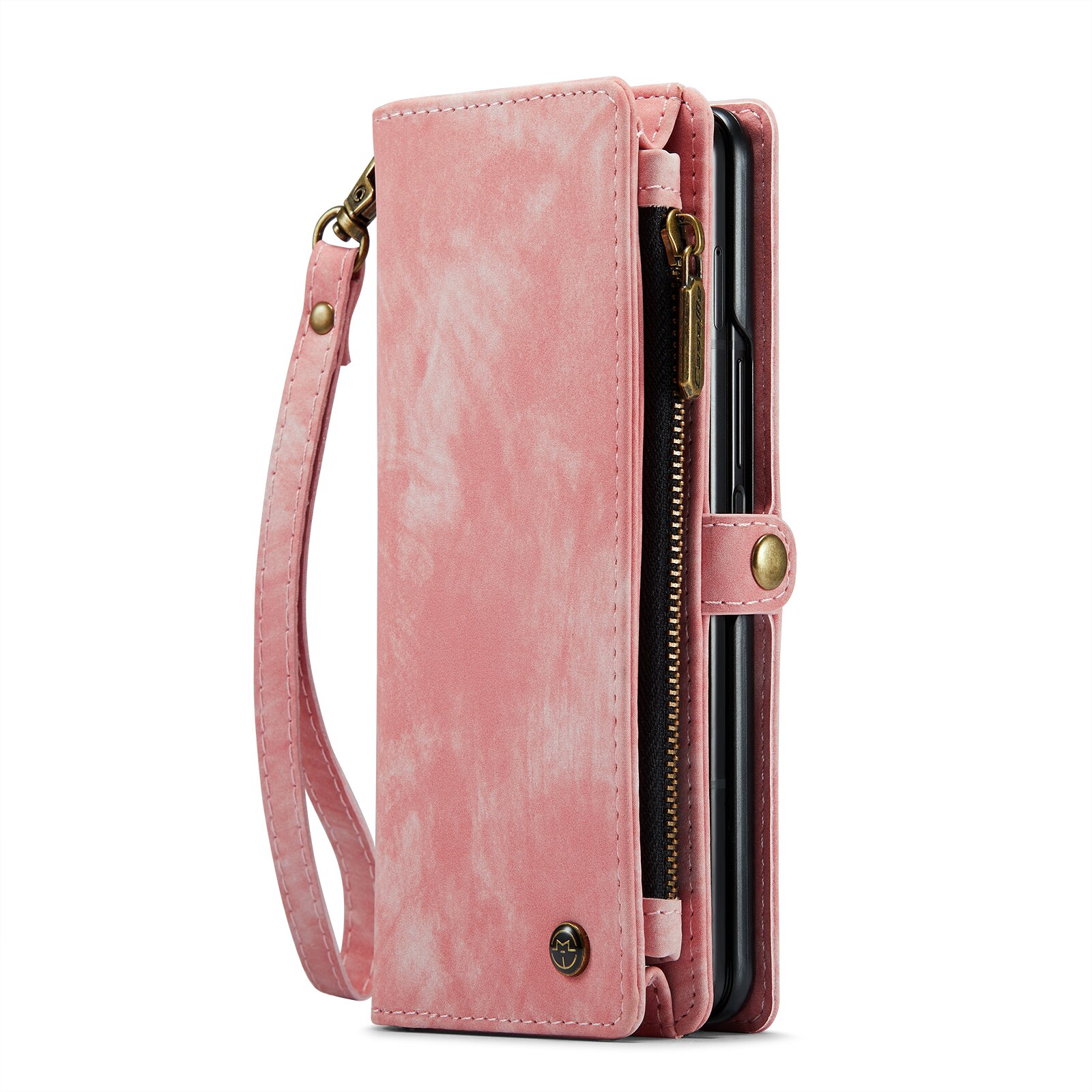 Multi-slot Mobiltaske Samsung Galaxy Z Fold 4 Lyserød