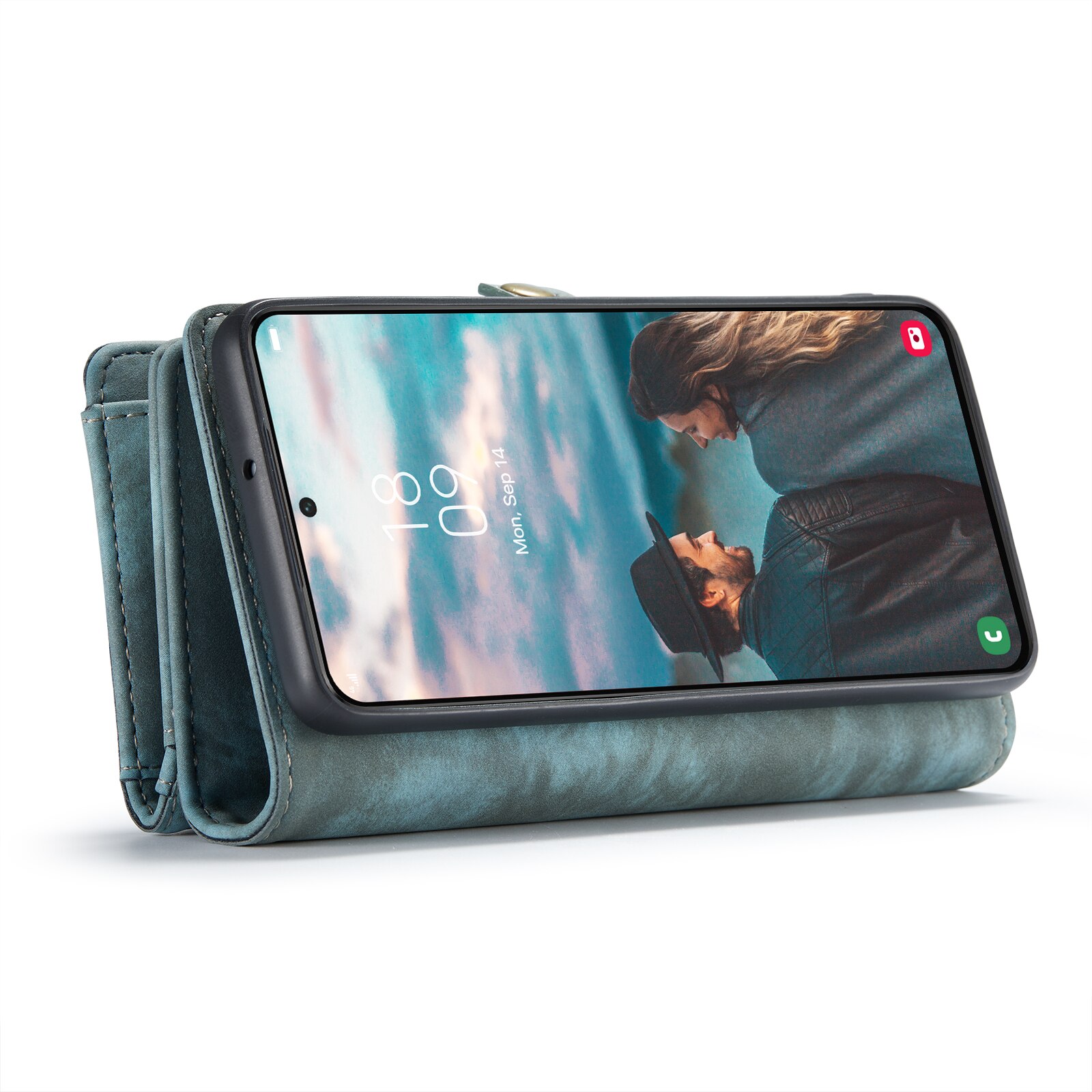 Multi-slot Mobiltaske Samsung Galaxy S22 Plus Blå