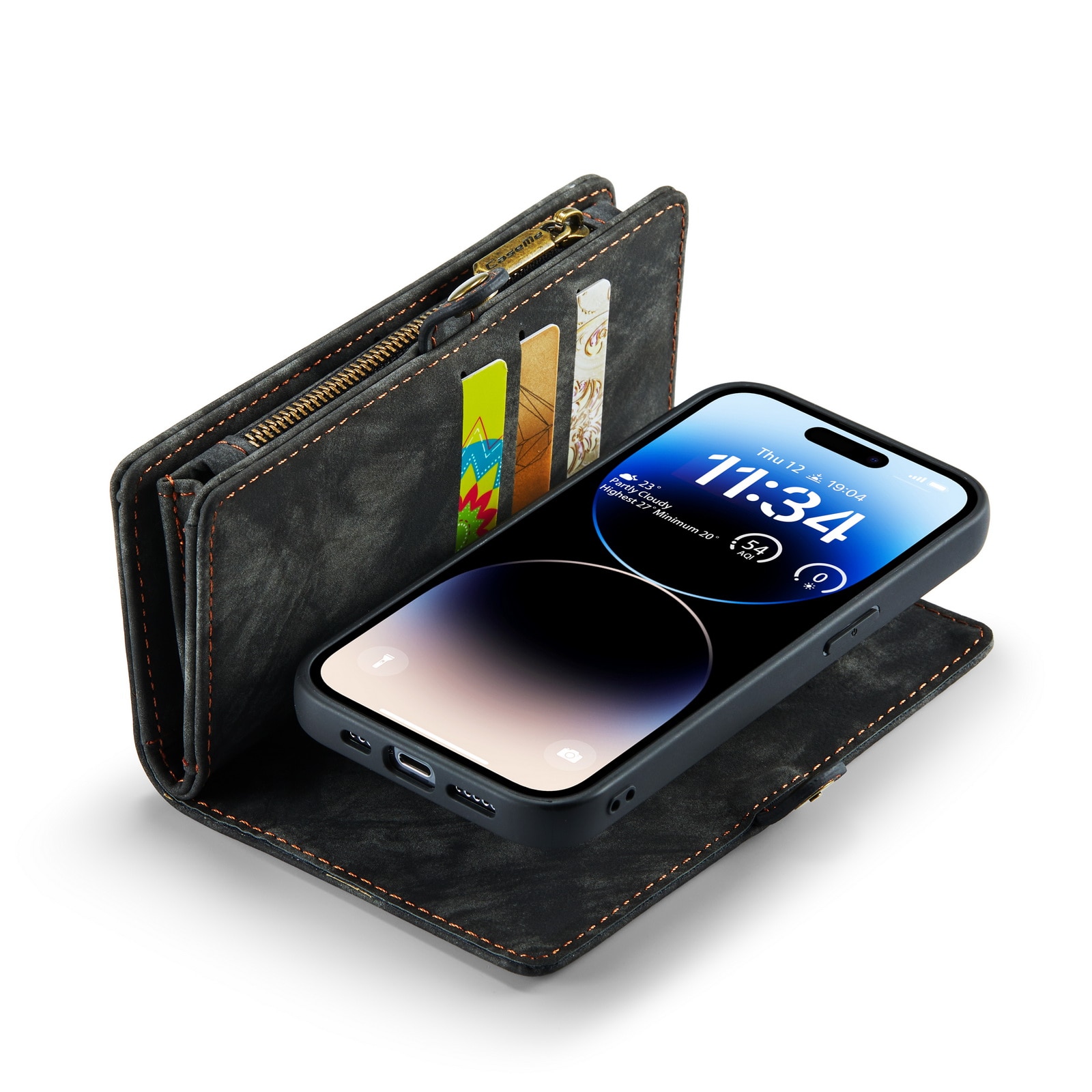 Multi-slot Mobiltaske iPhone 14 Pro Max grå