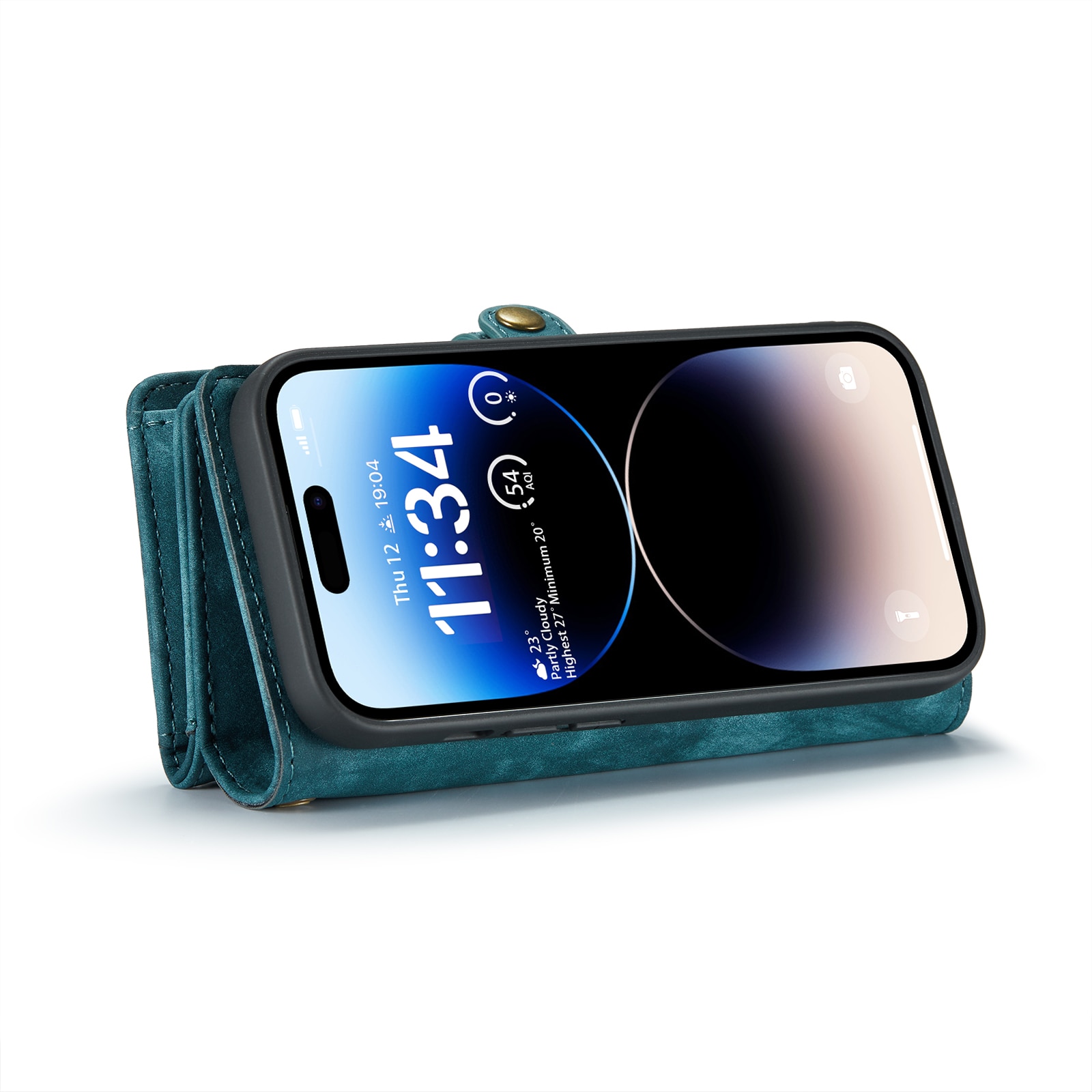 Multi-slot Mobiltaske iPhone 14 Pro Blå