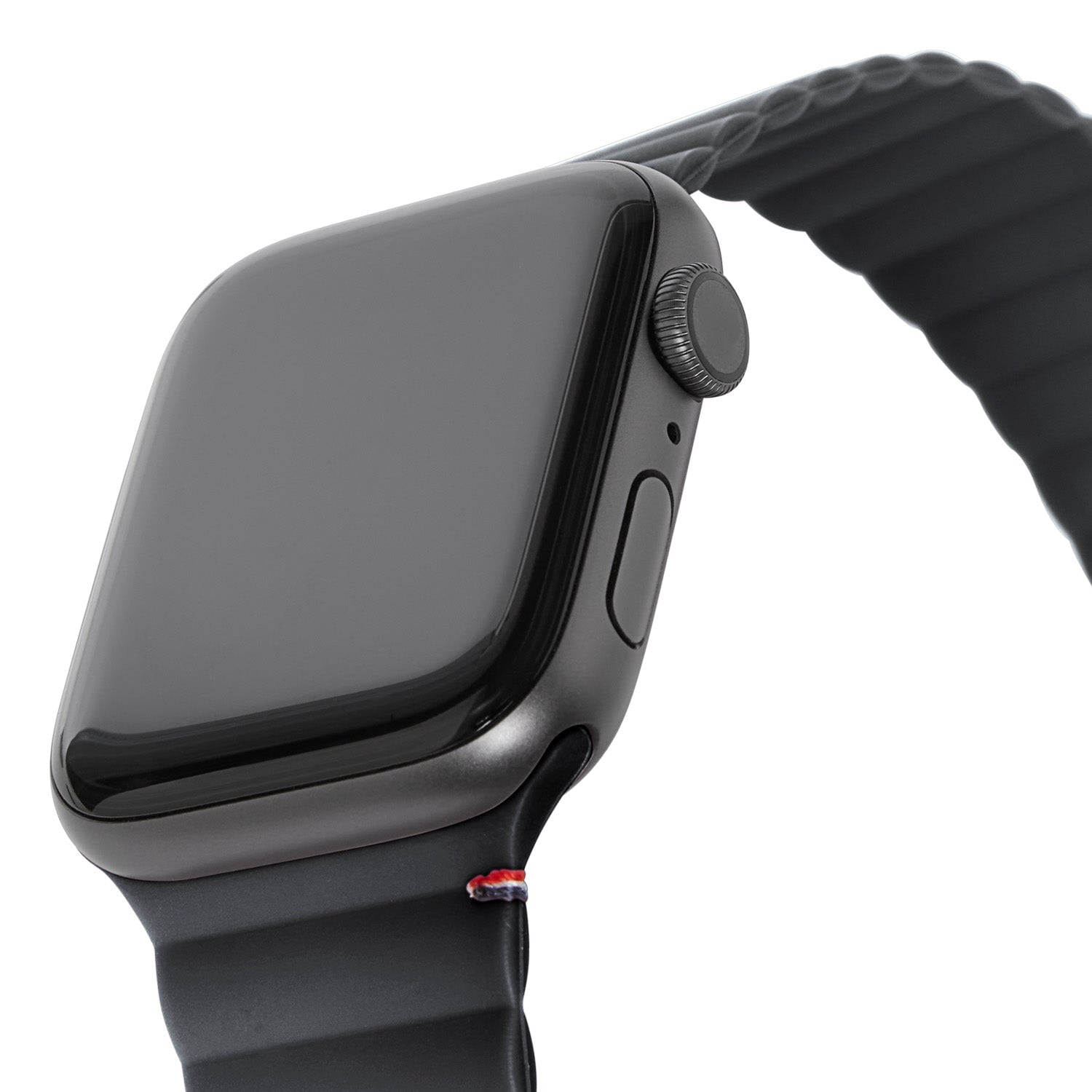 Silicone Magnetic Traction Strap Lite Apple Watch 41mm Series 9 Charcoal