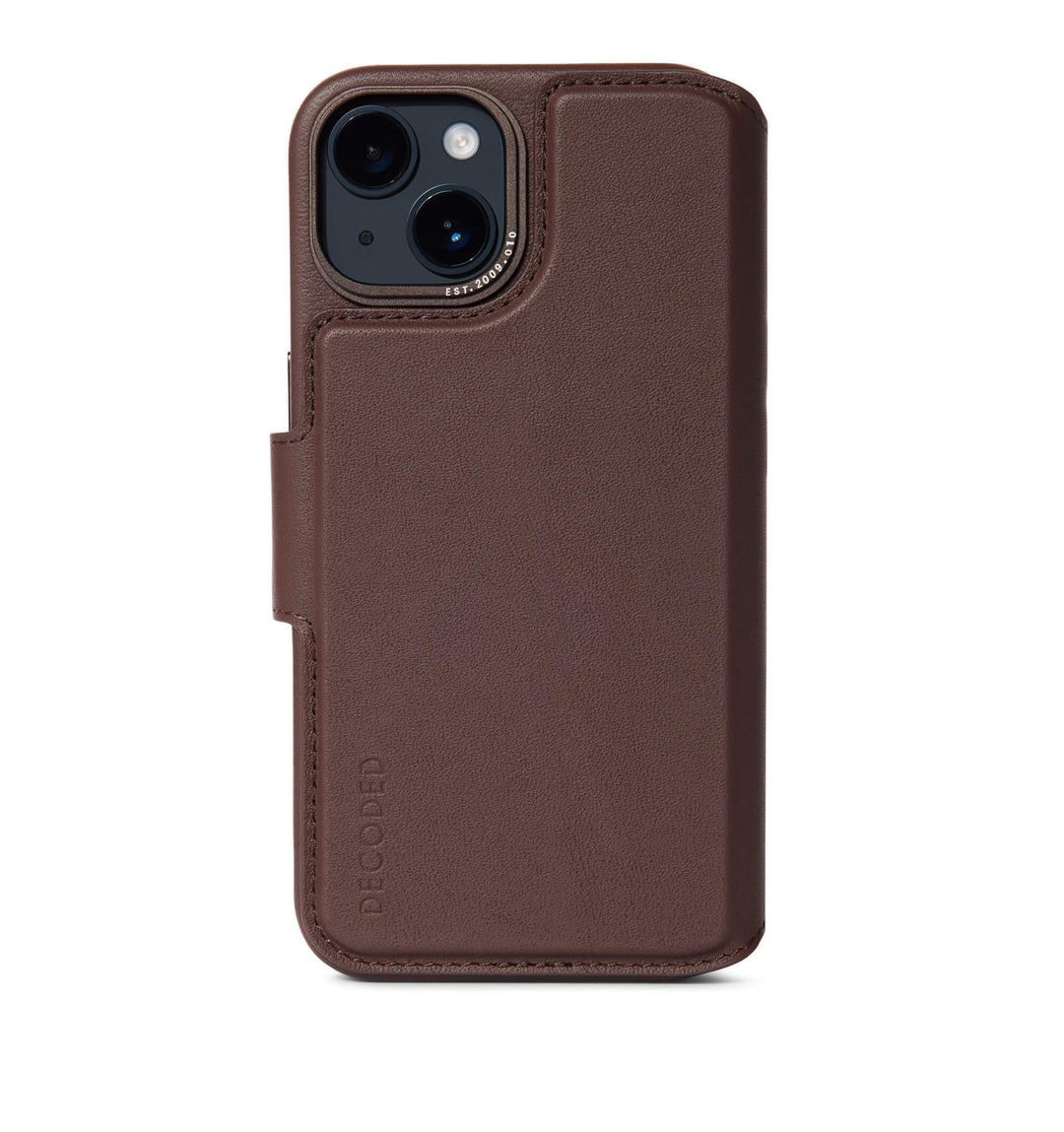 Detachable Wallet Leather iPhone 14 Brown