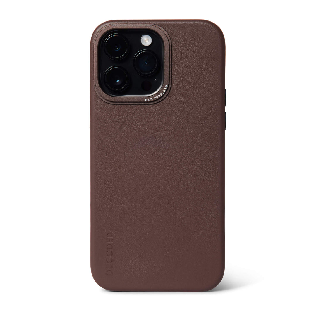 Leather Back Cover iPhone 14 Pro Brown