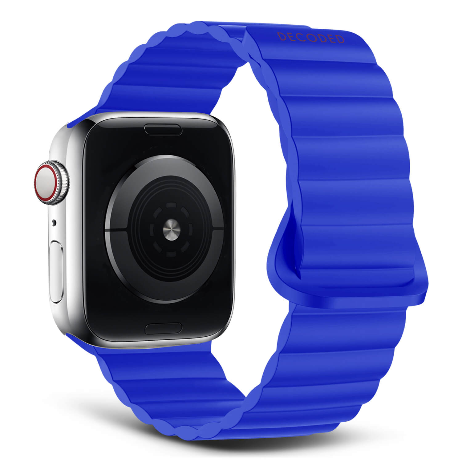 Silicone Traction Loop Strap Apple Watch 45mm Series 7 Galactic Blue