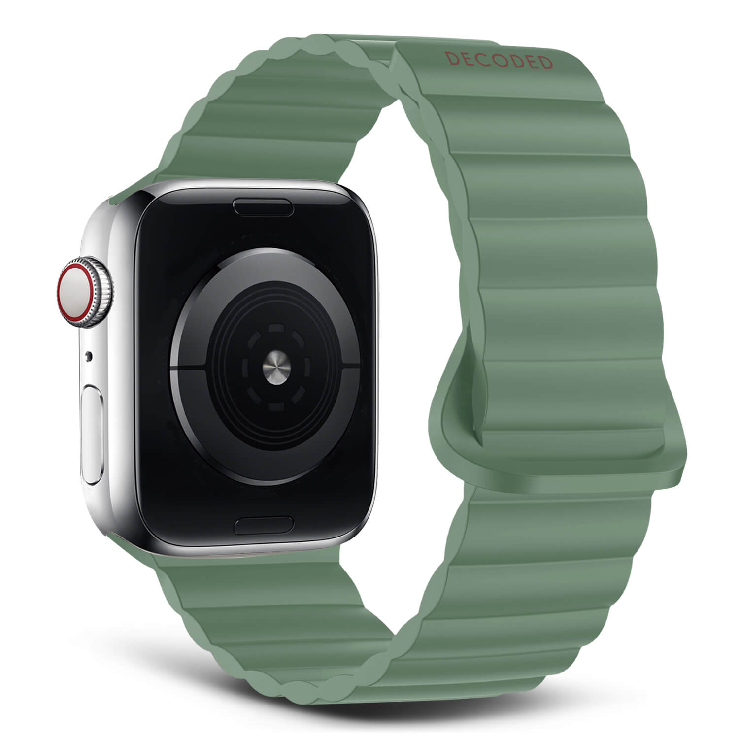 Silicone Traction Loop Strap Apple Watch 44mm Sage Leaf
