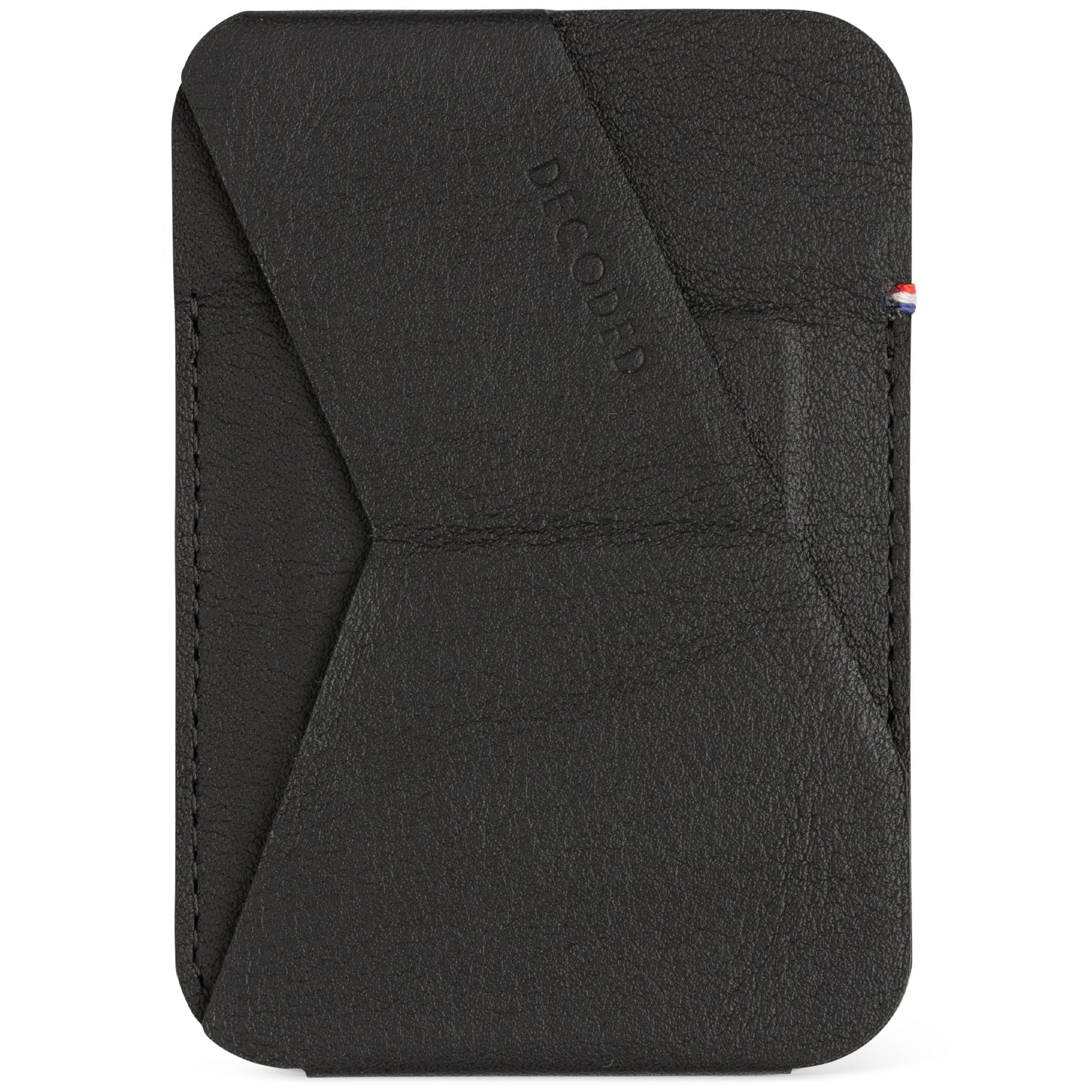Leather MagSafe Card/Stand Sleeve Black