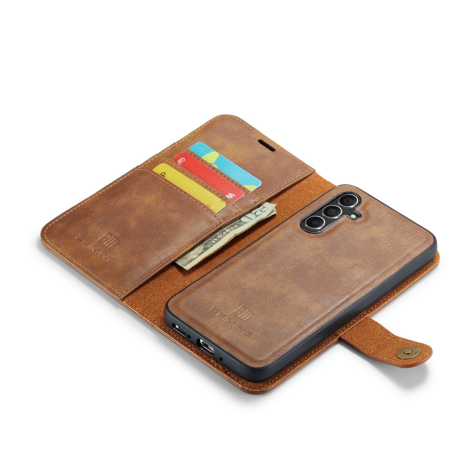 Magnet Wallet Samsung Galaxy A34 Cognac