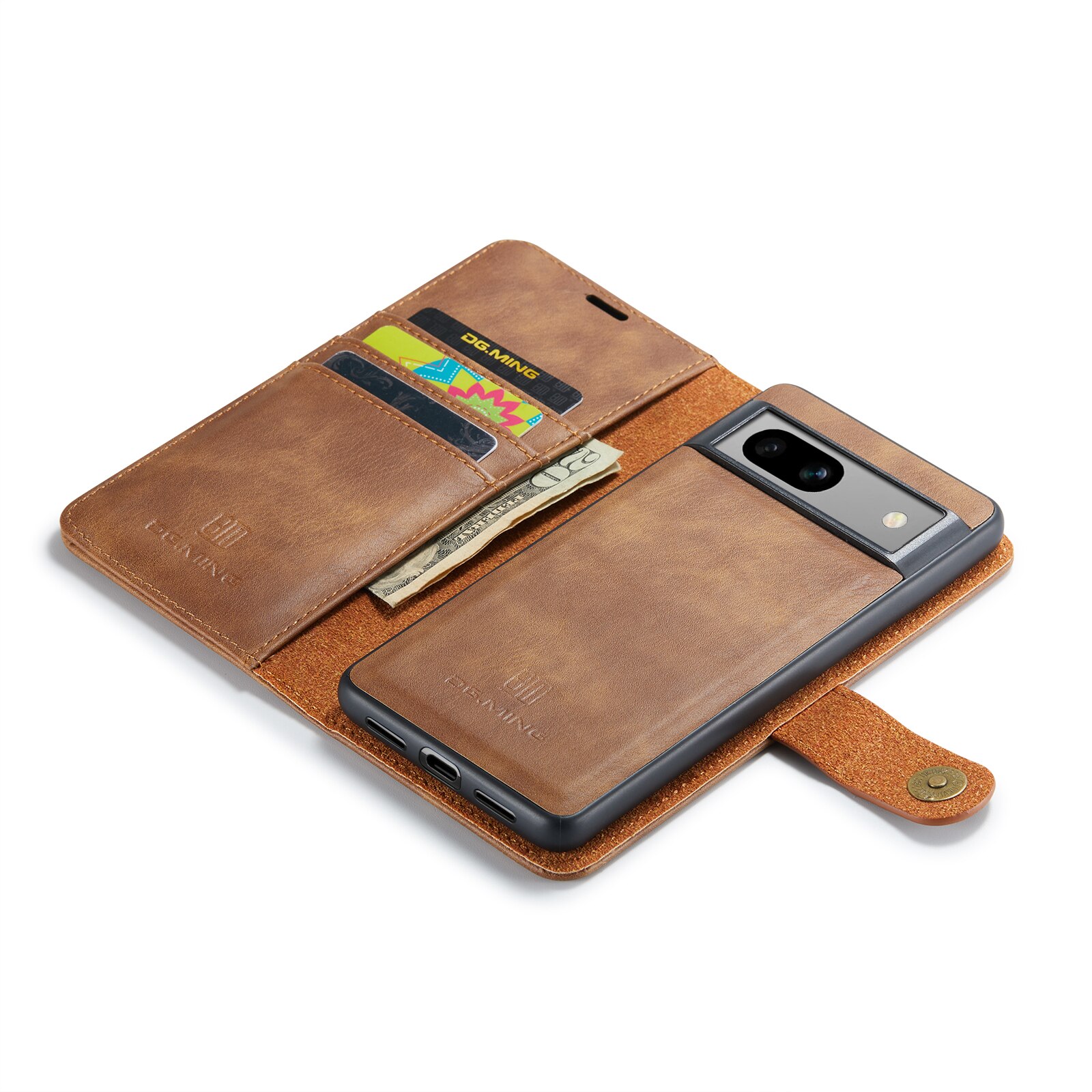 Magnet Wallet Google Pixel 7a Cognac