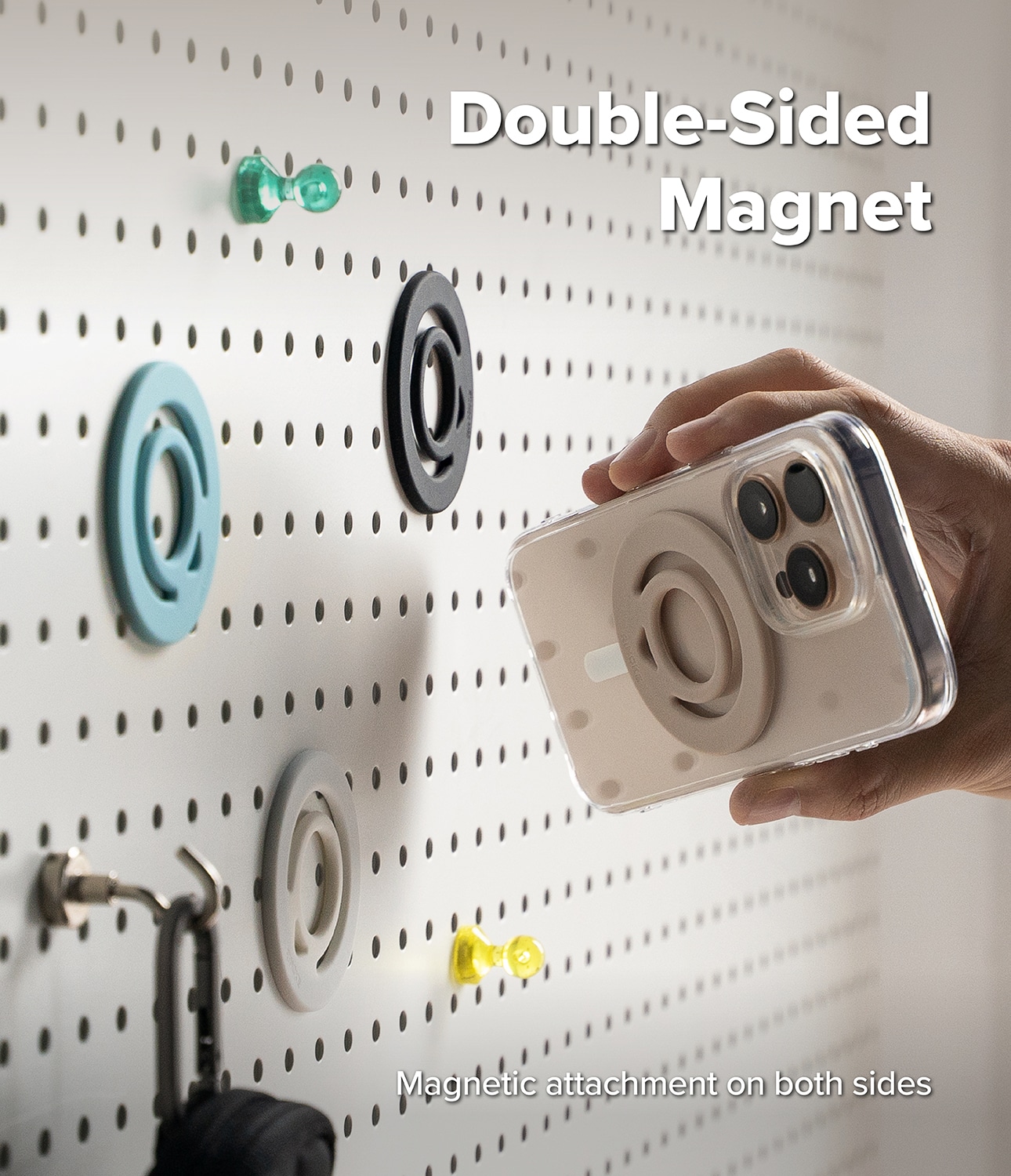 Dual Magnetic Silicone Ring Hvid