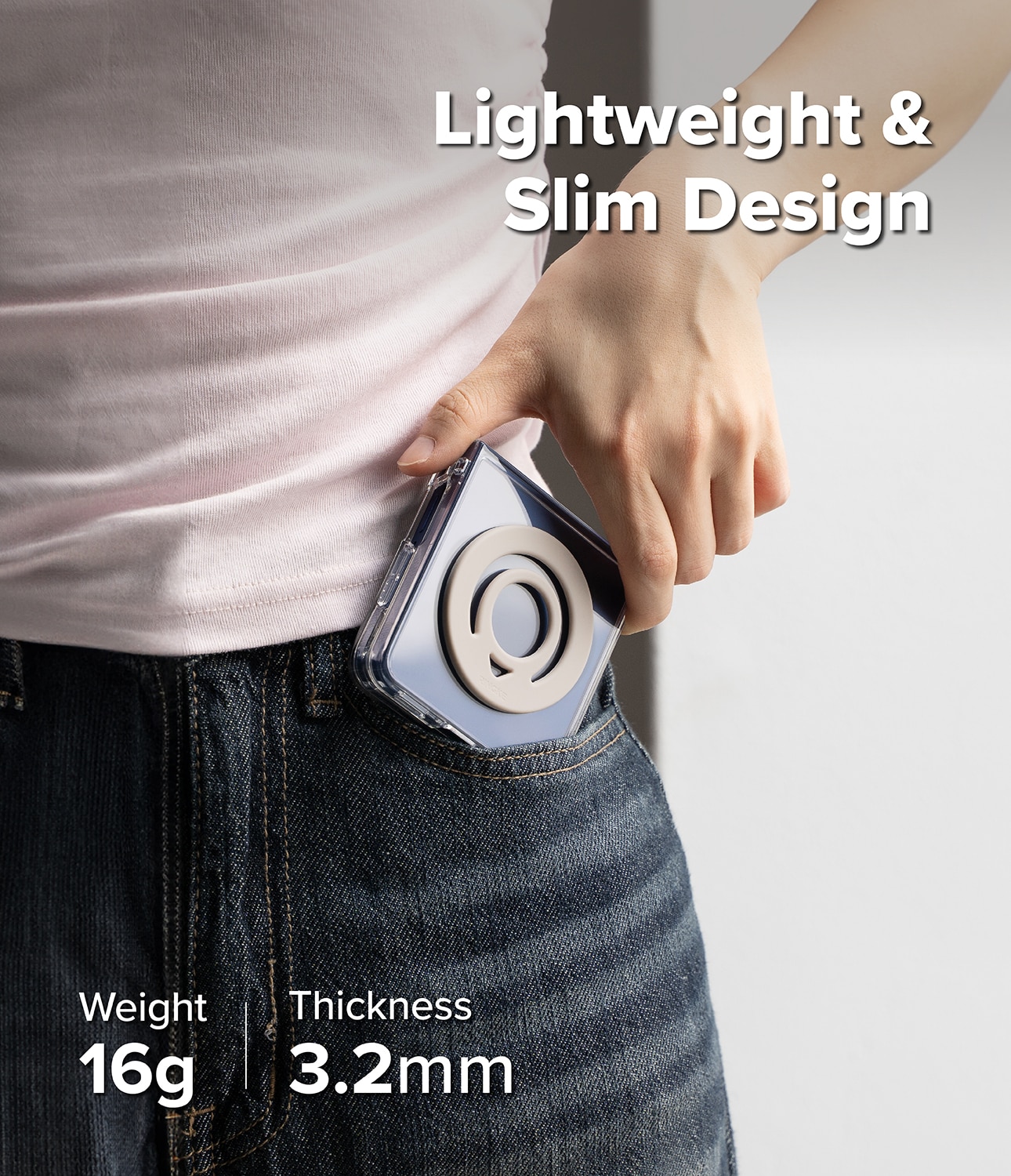 Dual Magnetic Silicone Ring Hvid