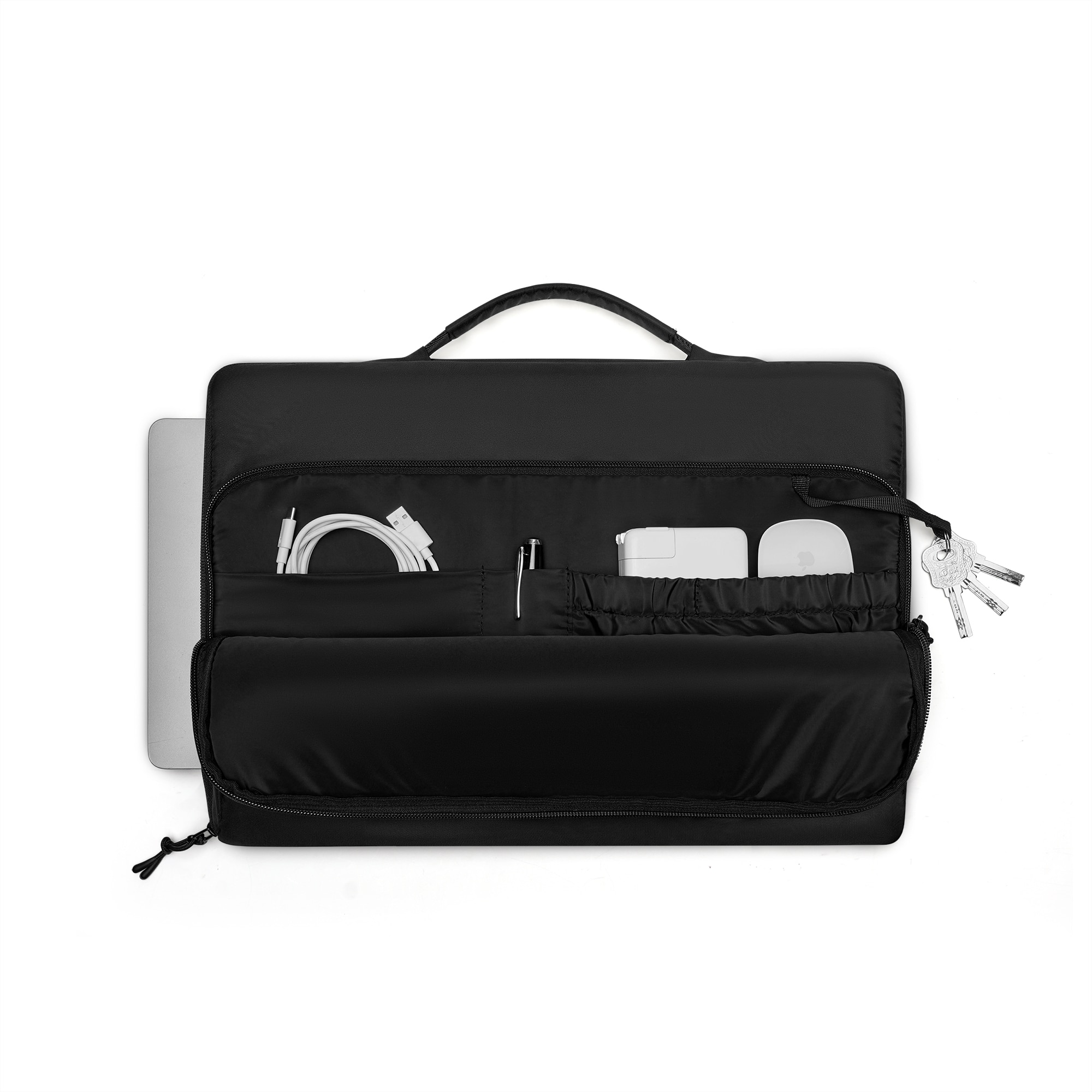 Däsh Cushioned Laptop Briefcase 16" Sort