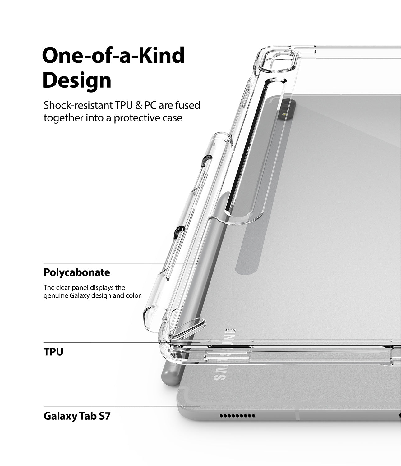 Fusion Case Samsung Galaxy Tab S8 Clear