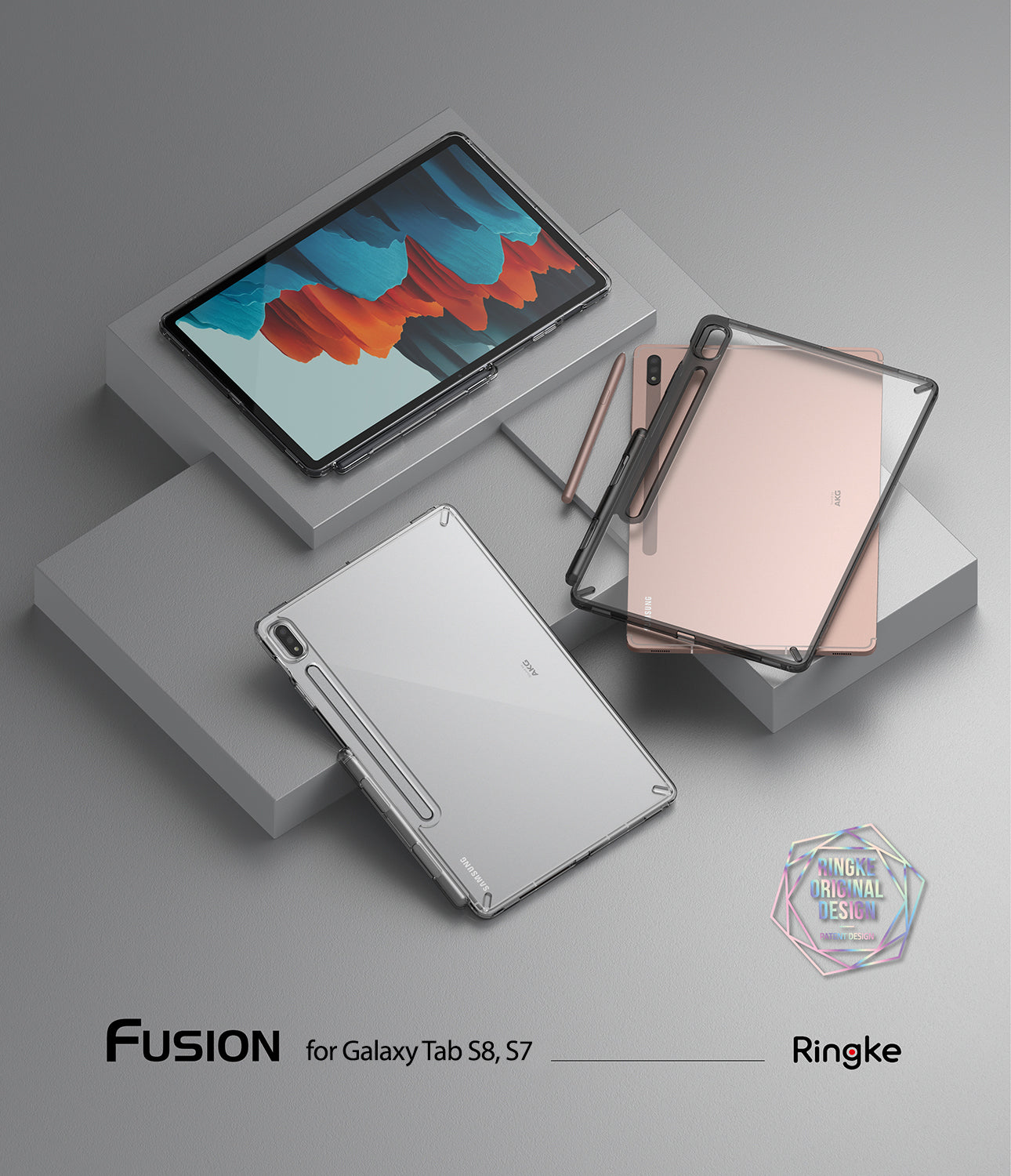 Fusion Case Samsung Galaxy Tab S8 Clear