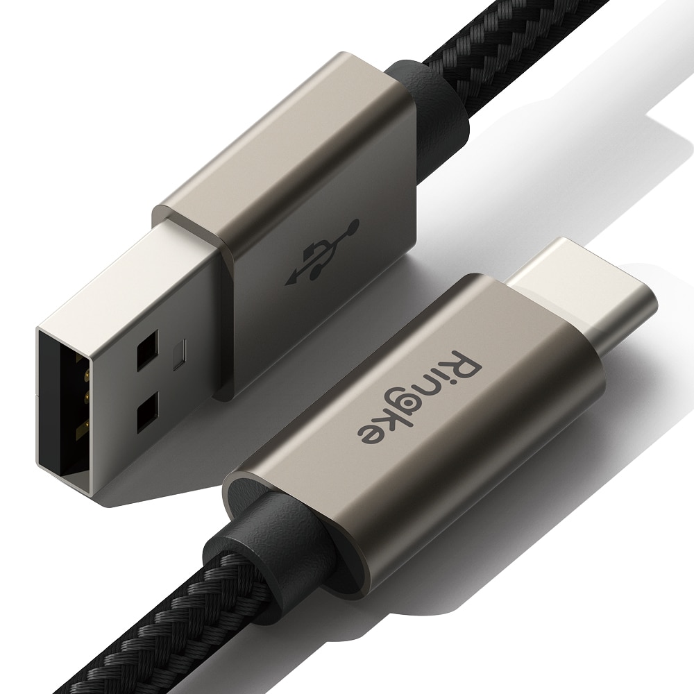 Fast Charging Basic Kabel USB-A -> USB-C 1m sort