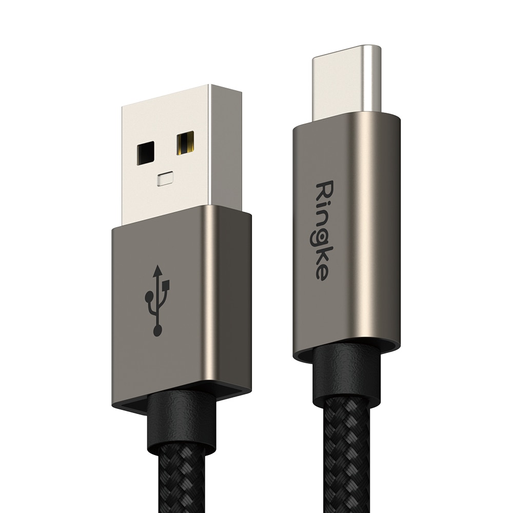 Fast Charging Basic Kabel USB-A -> USB-C 1m sort