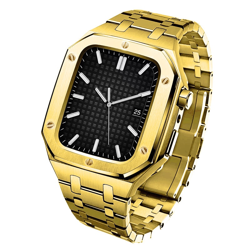 Apple Watch 45mm Series 9 Full Metal Armbånd guld