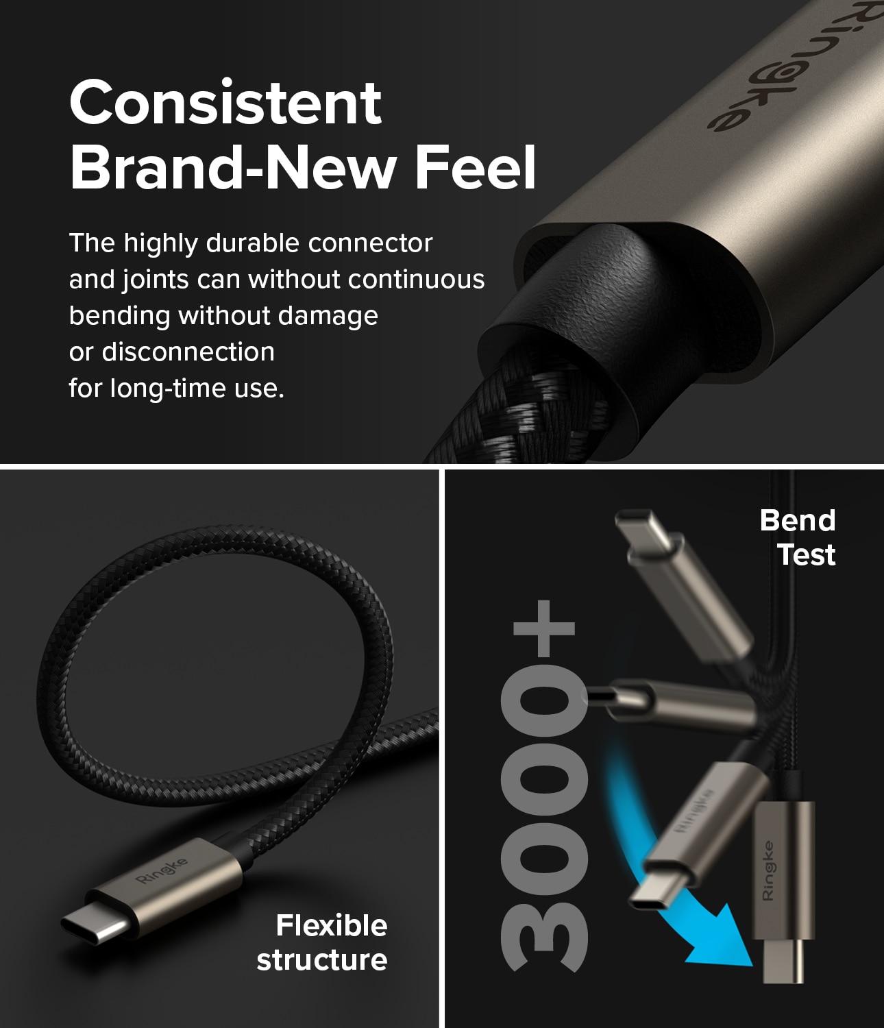 Fast Charging Basic Kabel USB-C -> USB-C 1m sort
