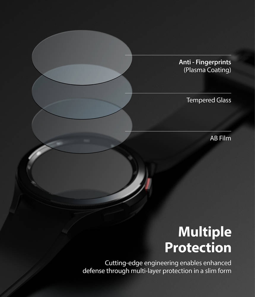 Screen Tempered Glass Samsung Galaxy Watch 4 Classic 46mm (4-pack)