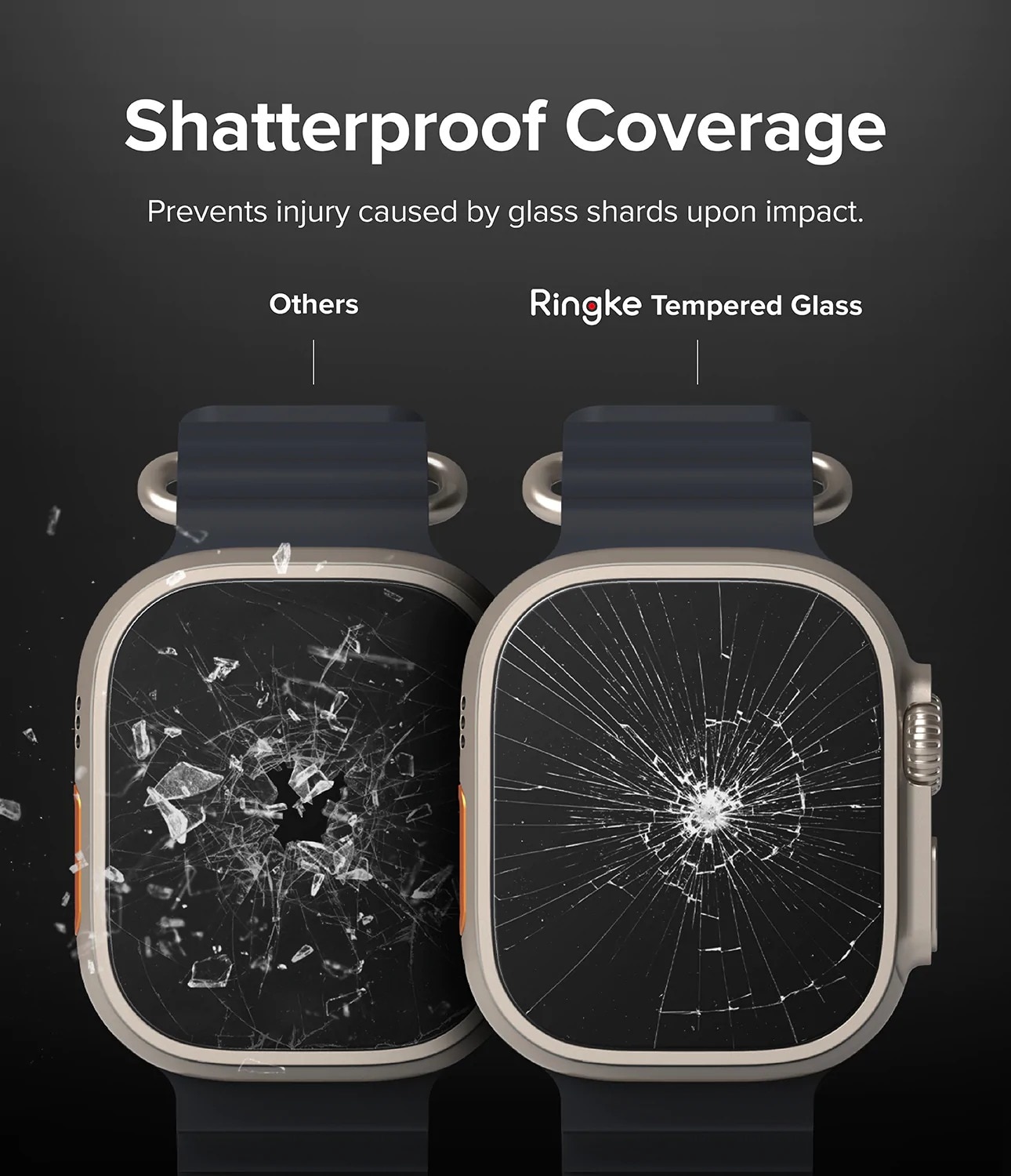 Screen Tempered Glass Apple Watch Ultra 49mm (4-pack)