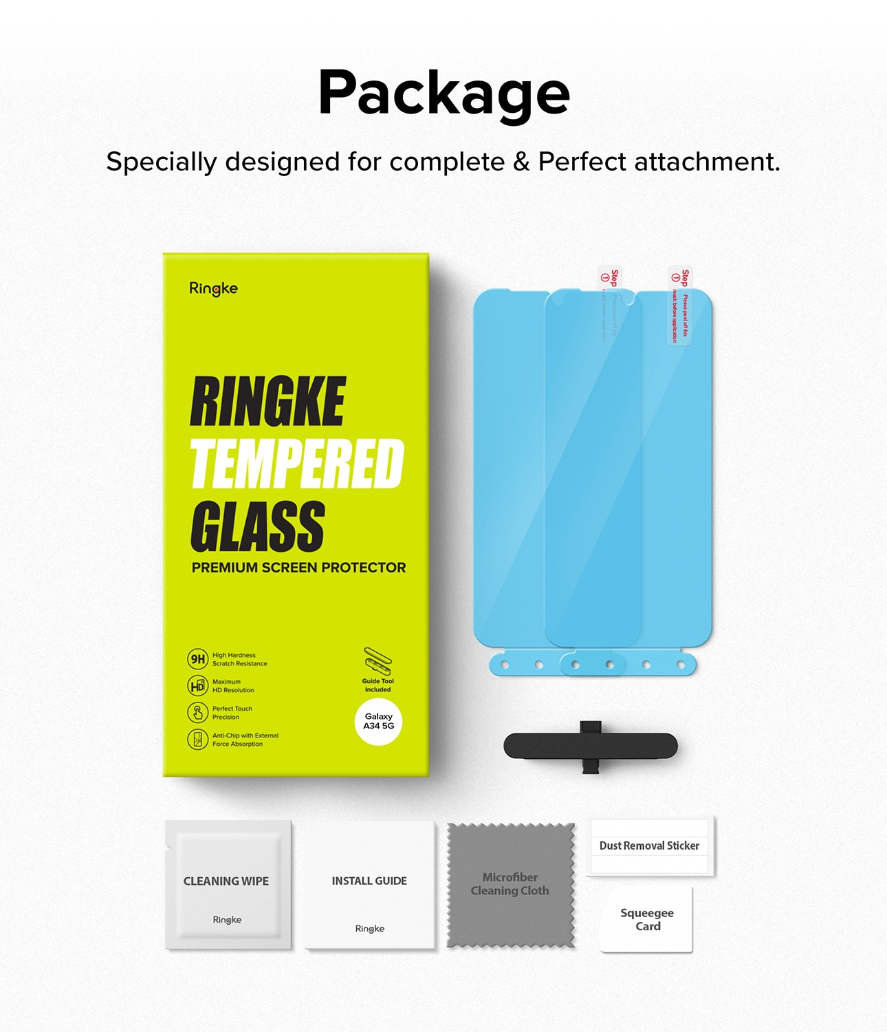 Screen Protector Glass Samsung Galaxy A34 (2-pack)