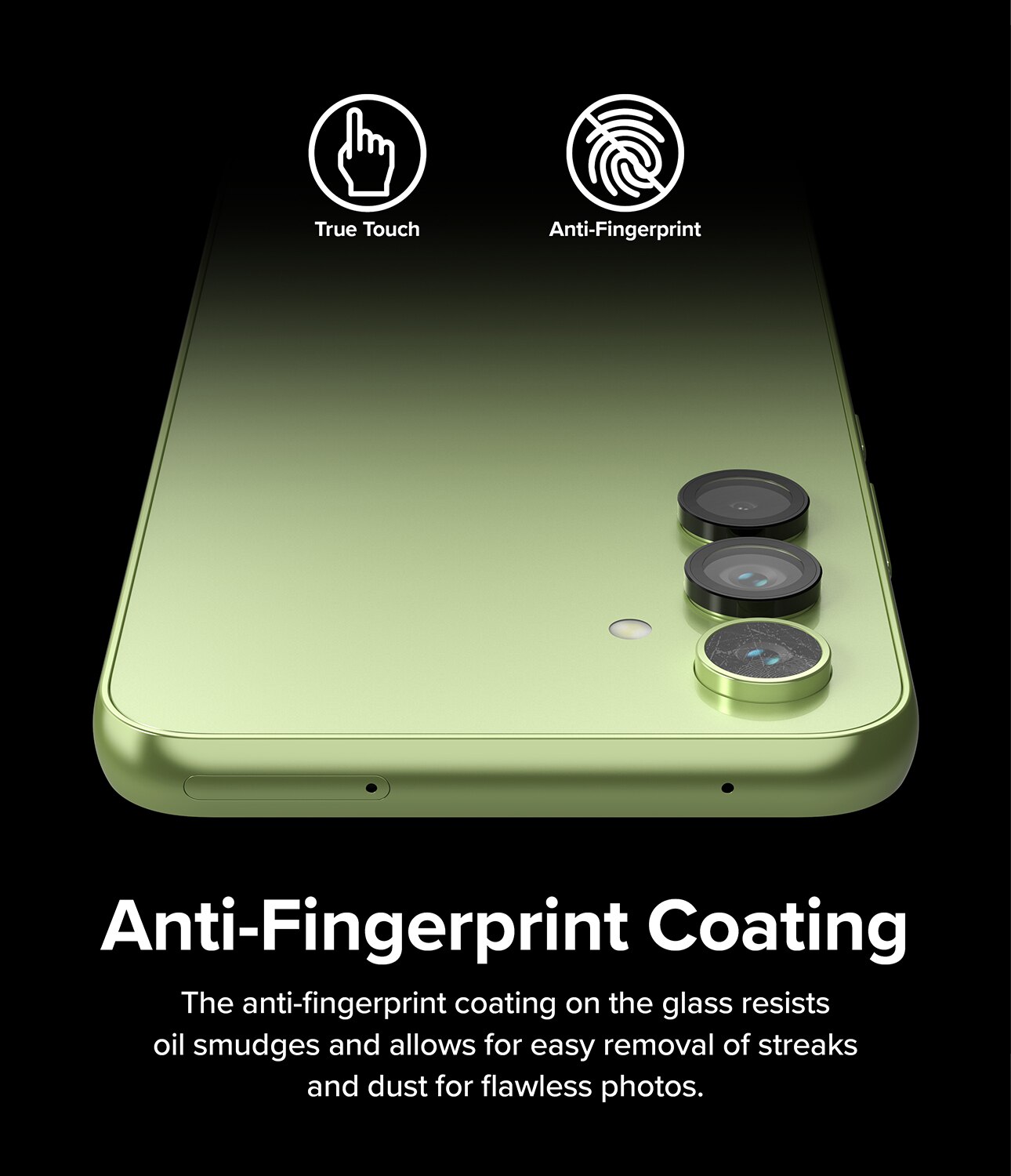 Camera Lens Frame Glass Samsung Galaxy A54 Sort