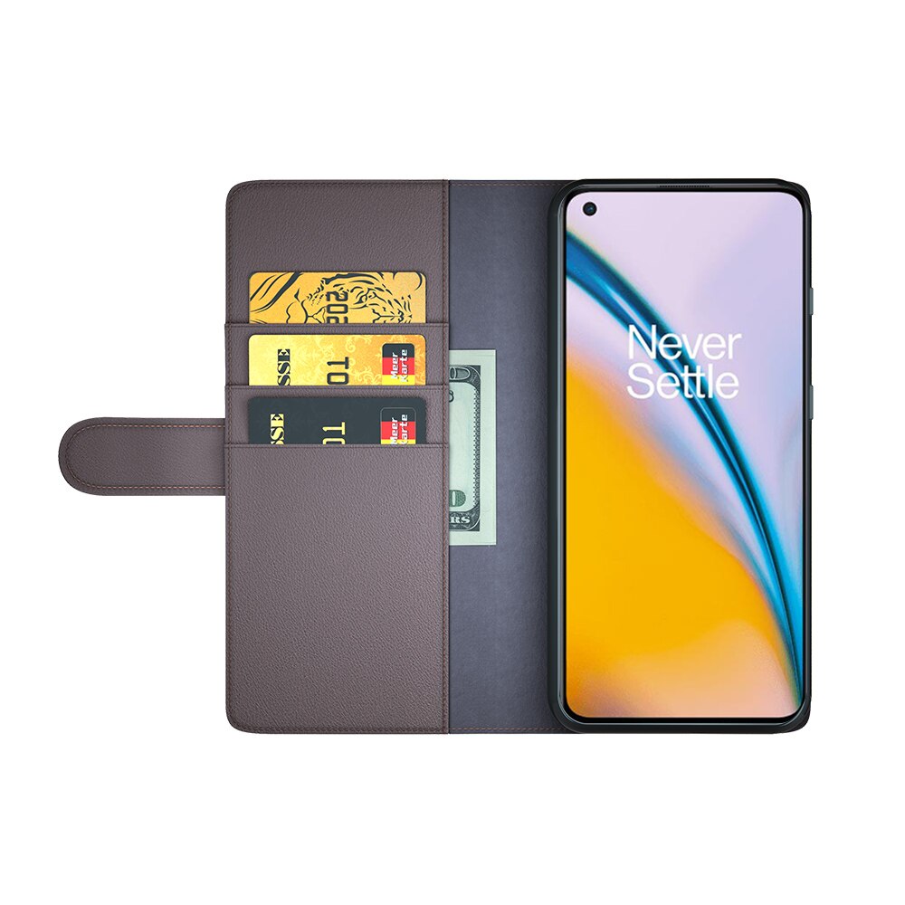 Ægte Læderetui  OnePlus Nord 2 5G Brun