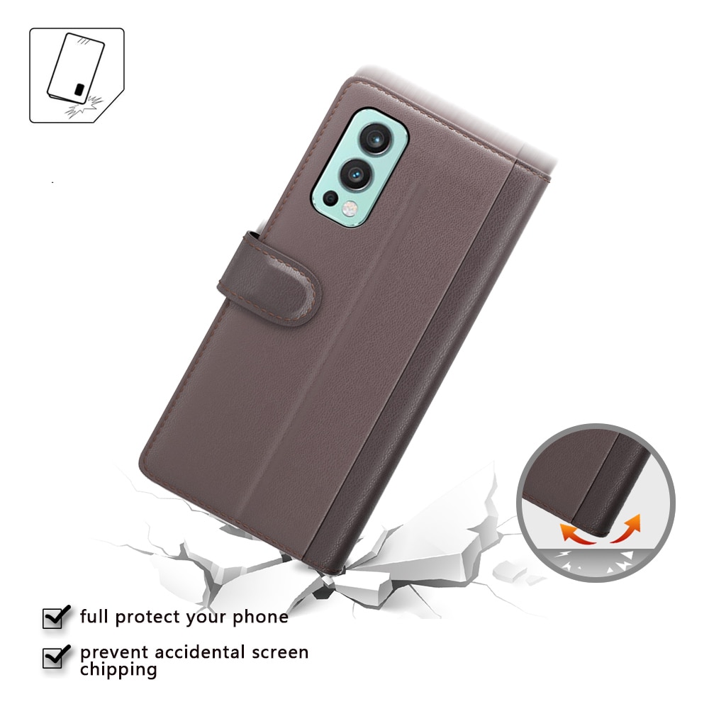 Ægte Læderetui  OnePlus Nord 2 5G Brun